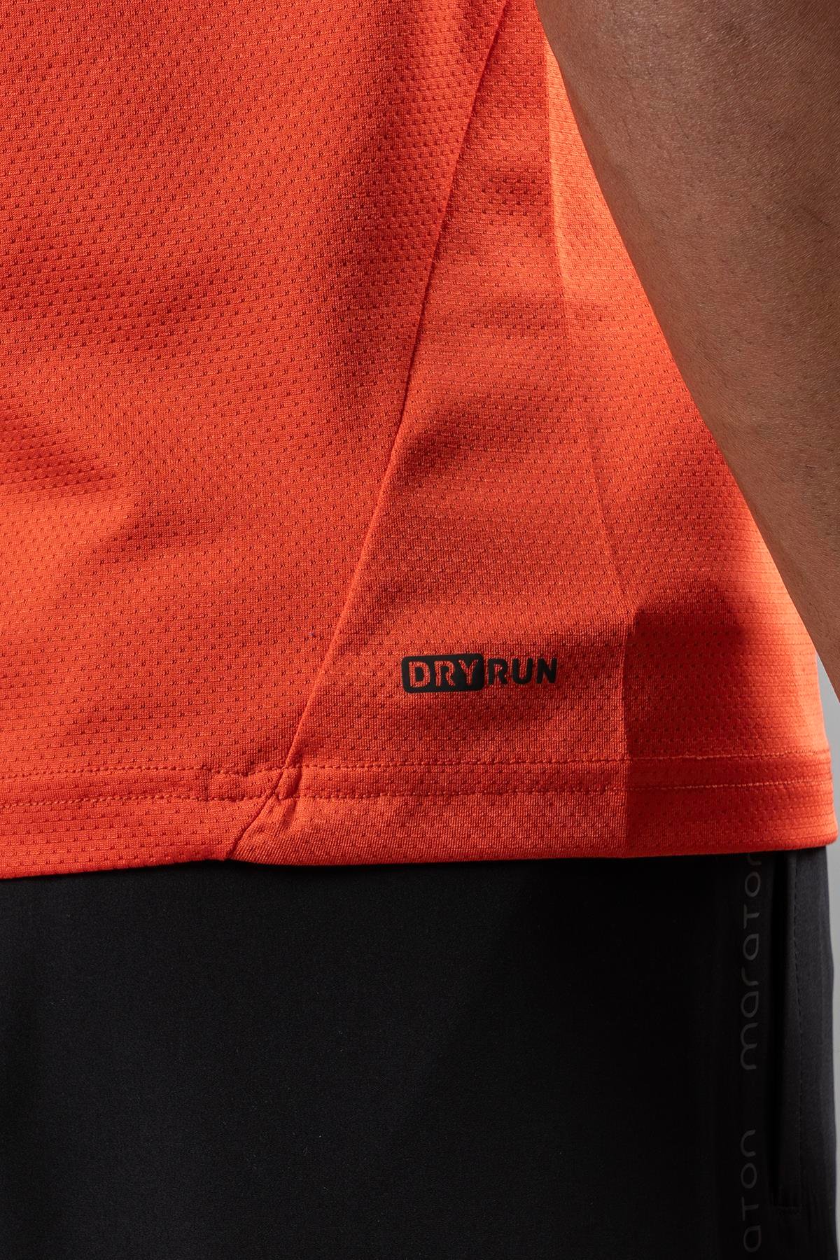 Maraton Active Regular Erkek Bisiklet Yaka  Reglan Kol Koşu Turuncu T-shirt 22750