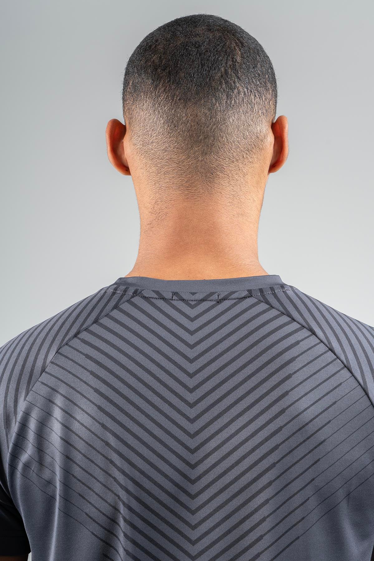 Maraton Active Regular Erkek Bisiklet Yaka  Reglan Kol Koşu Antrasit T-shirt 23219