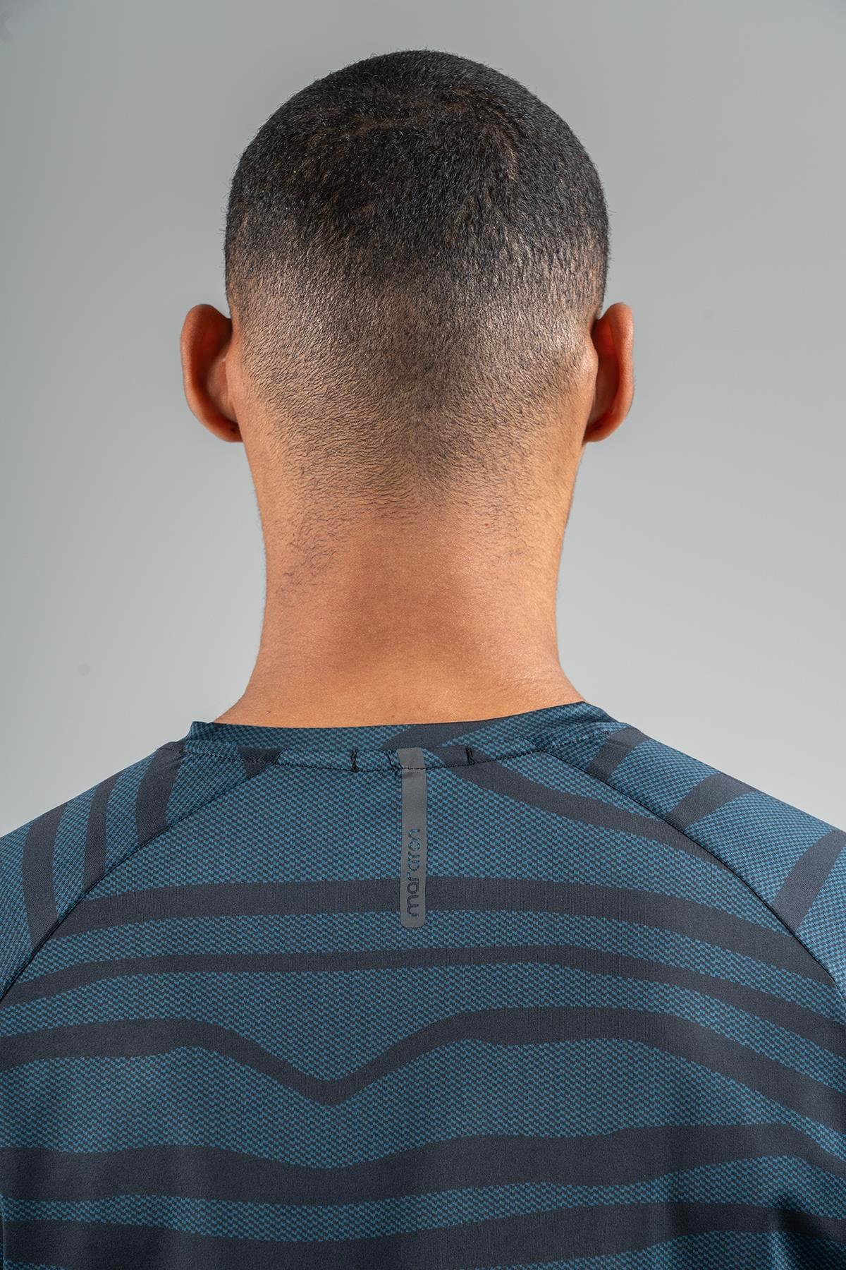 Maraton Active Regular Erkek Bisiklet Yaka  Reglan Kol Koşu Petrol T-shirt 22734