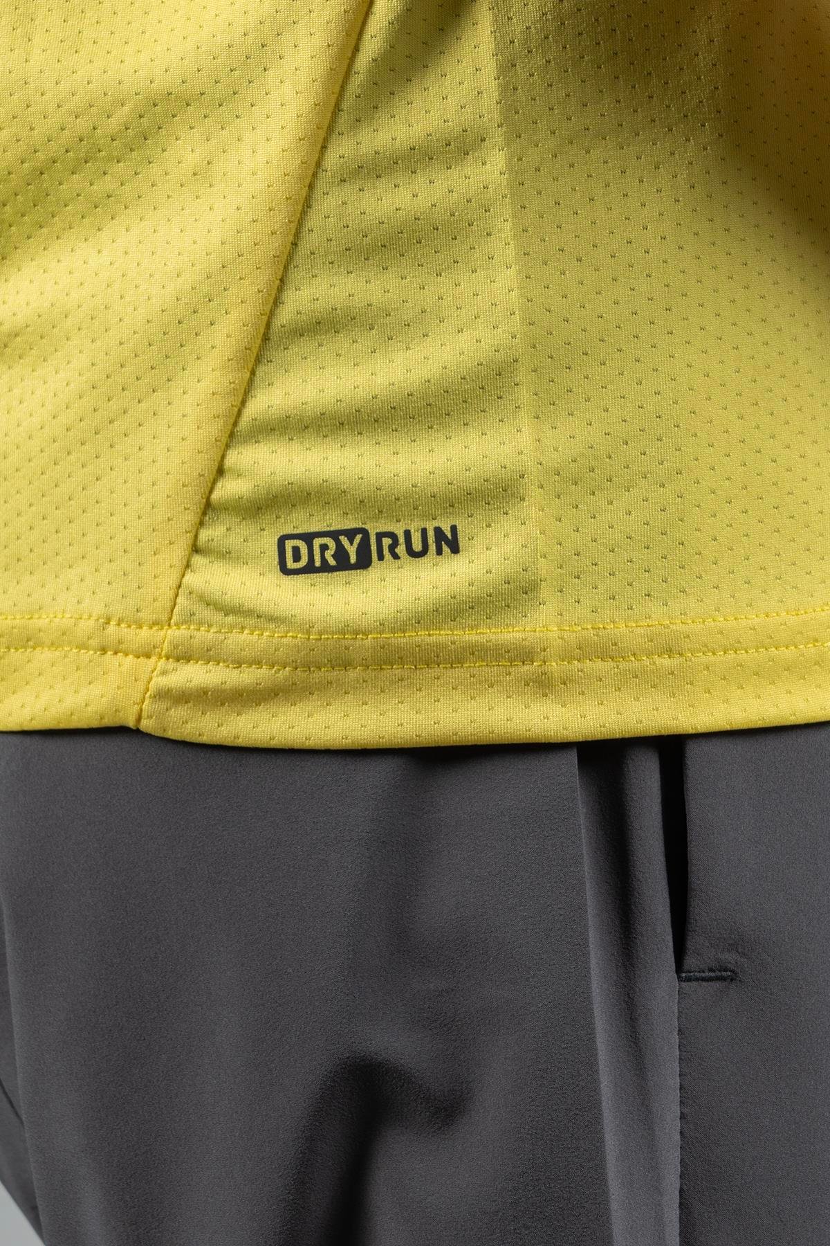 Maraton Active Regular Erkek Bisiklet Yaka  Reglan Kol Koşu Sarı T-shirt 22750