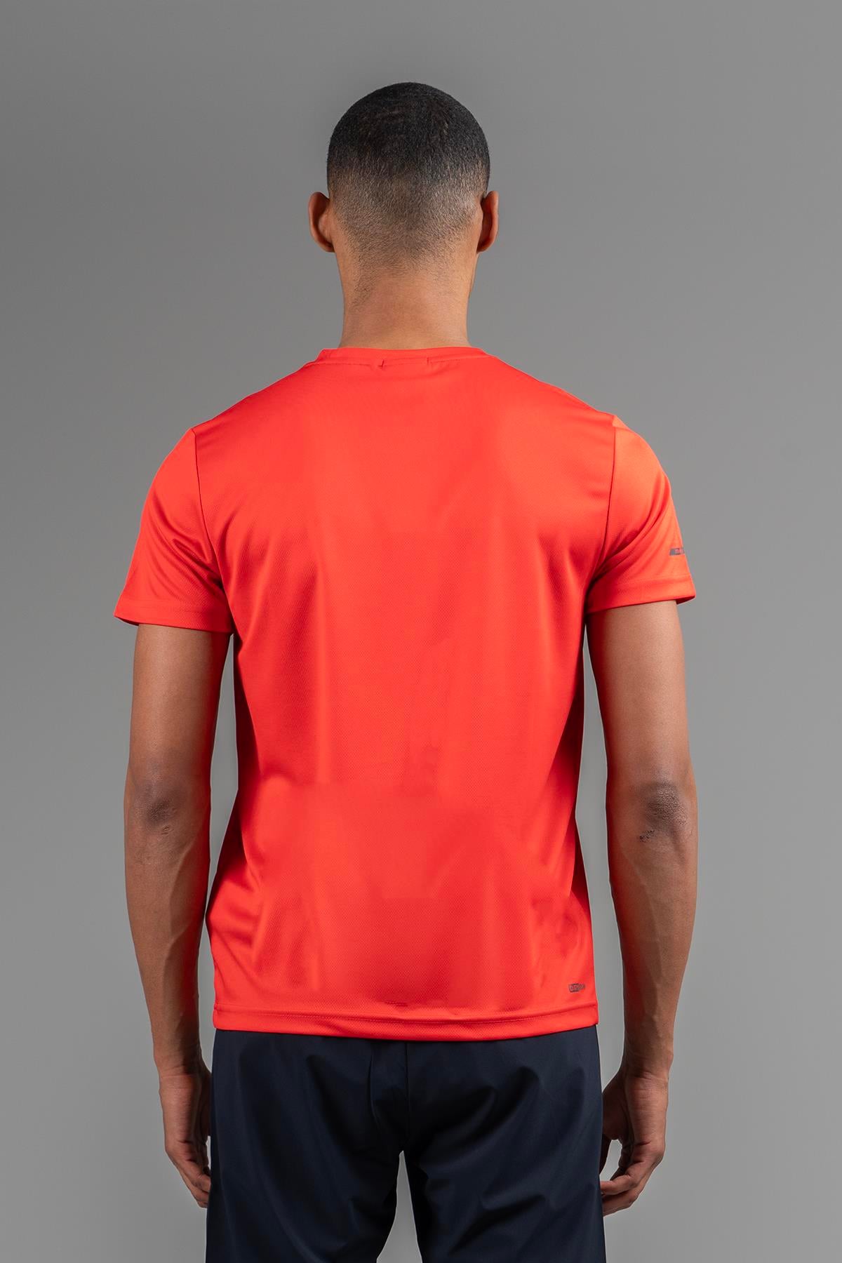 Maraton Active Regular Erkek Bisiklet Yaka  Kısa Kol Koşu Kırmızı T-shirt 22748