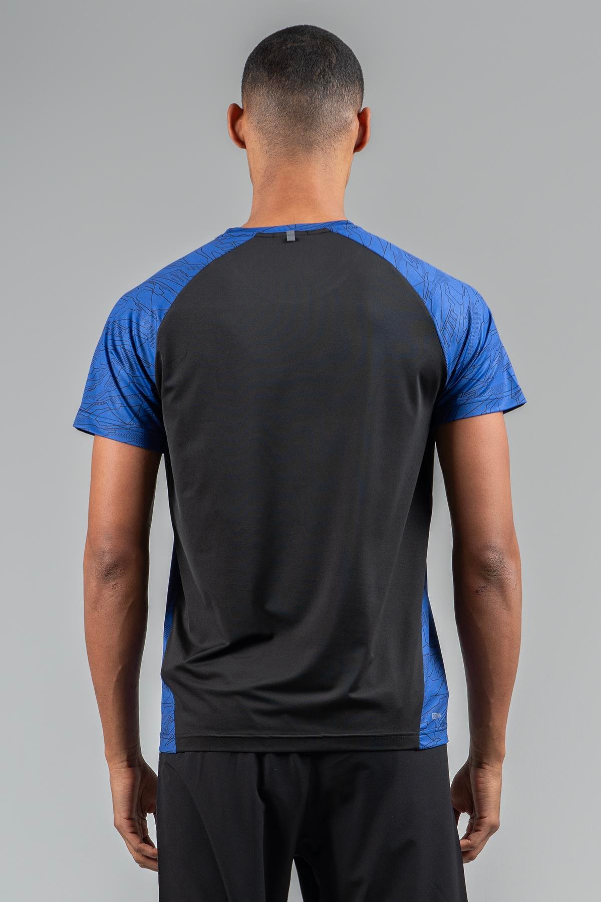 Maraton Active Regular Erkek Bisiklet Yaka  Reglan Kol Koşu Saks T-shirt 22753