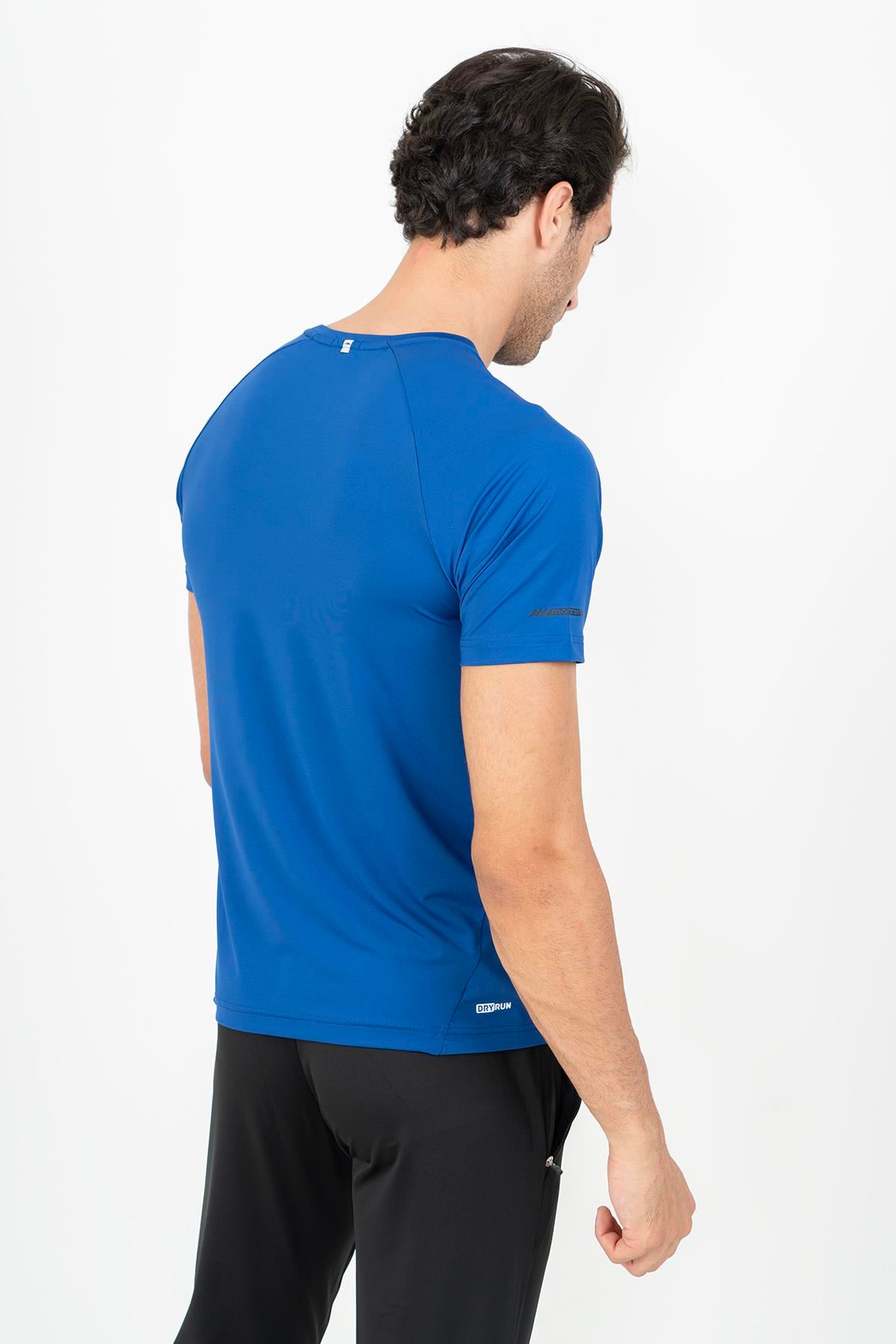 Maraton Active Regular Erkek Bisiklet Yaka  Reglan Kol Koşu Saks T-shirt 21851