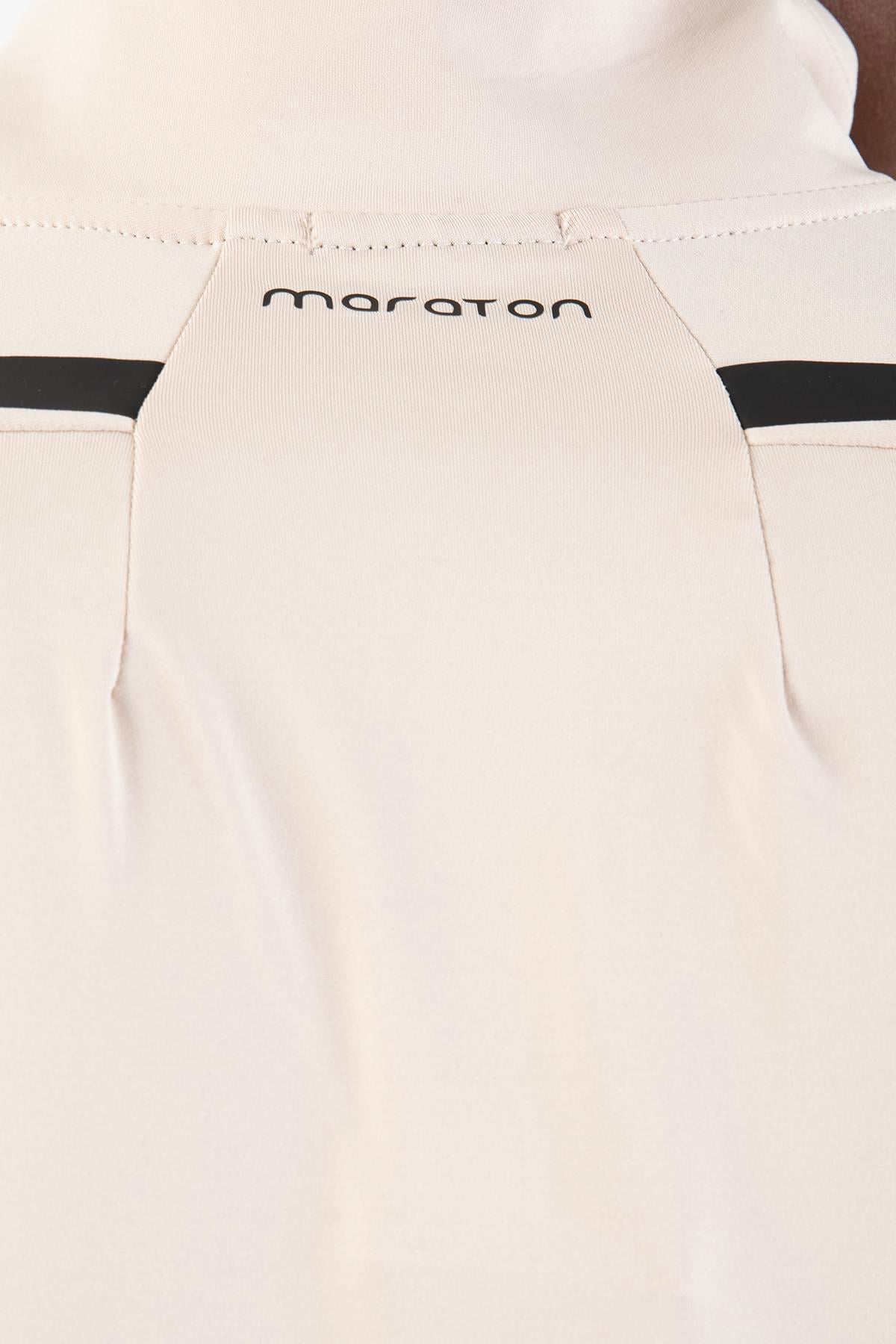 Maraton Active Regular Erkek Dik Yaka Dar Paça Uzun Kol Training Taş Rengi Eşofman Takımı 21729