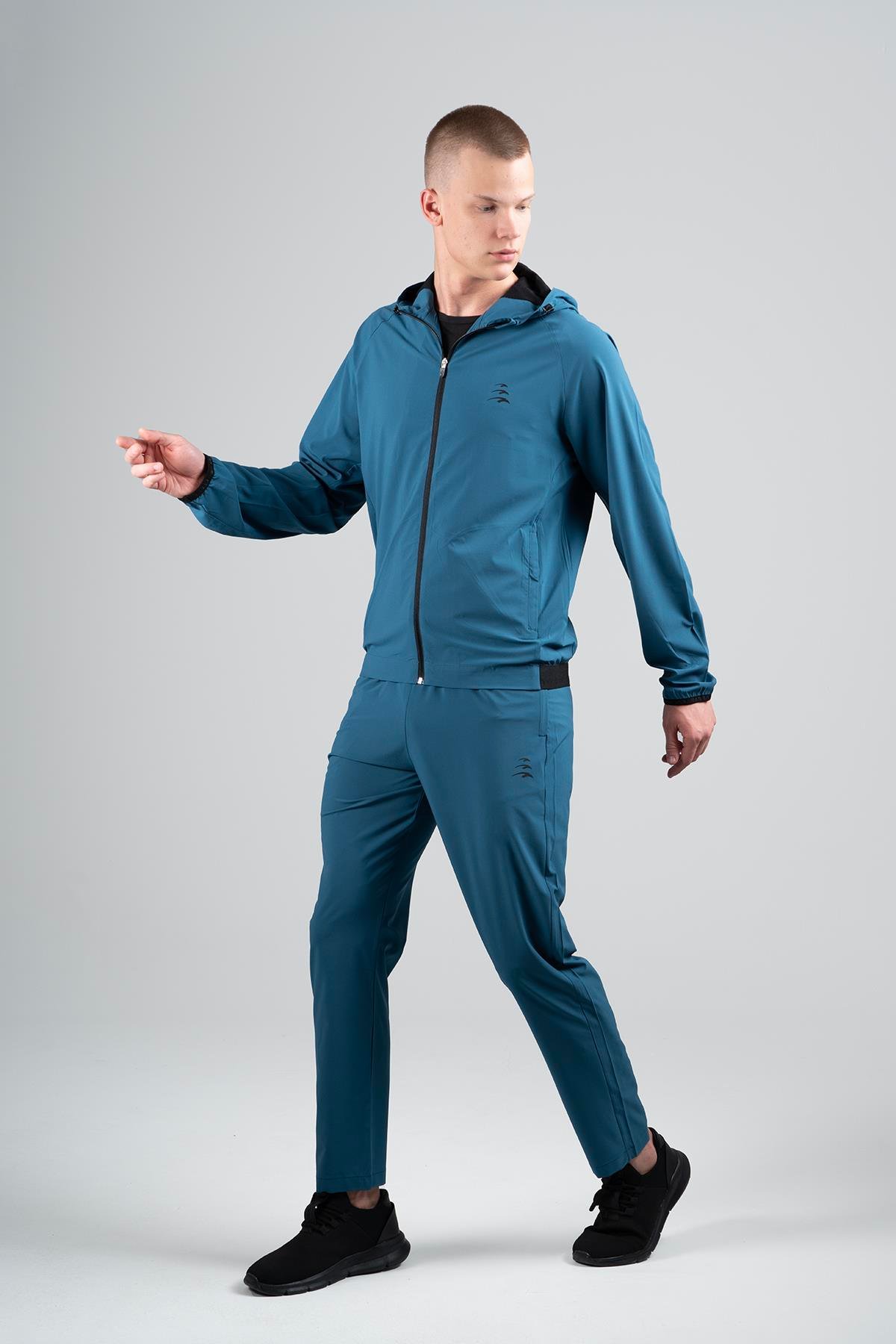 Maraton Active Regular Erkek Kapşonlu  Reglan Kol Koşu  Eşofman Üstü 22558