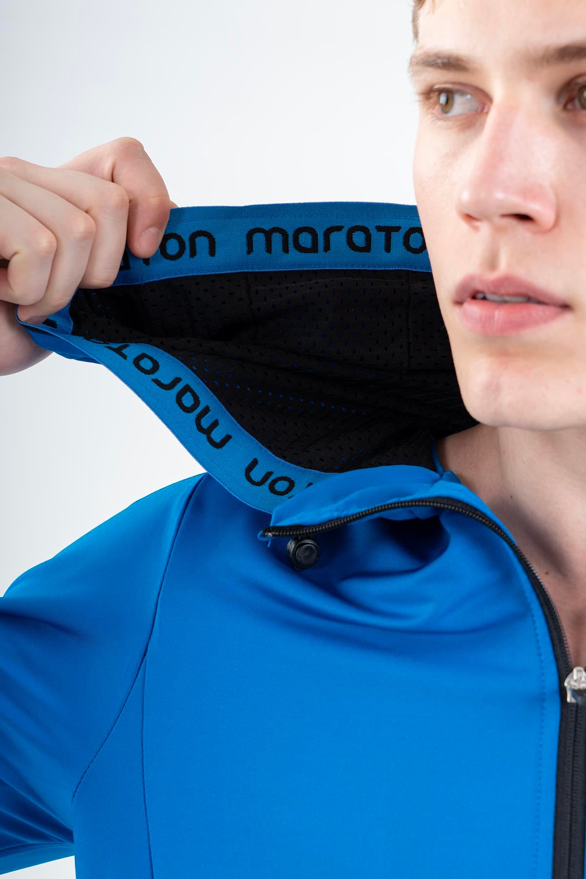Maraton Active Regular Erkek Kapşonlu  Uzun Kol Training Eşofman Üstü 22217