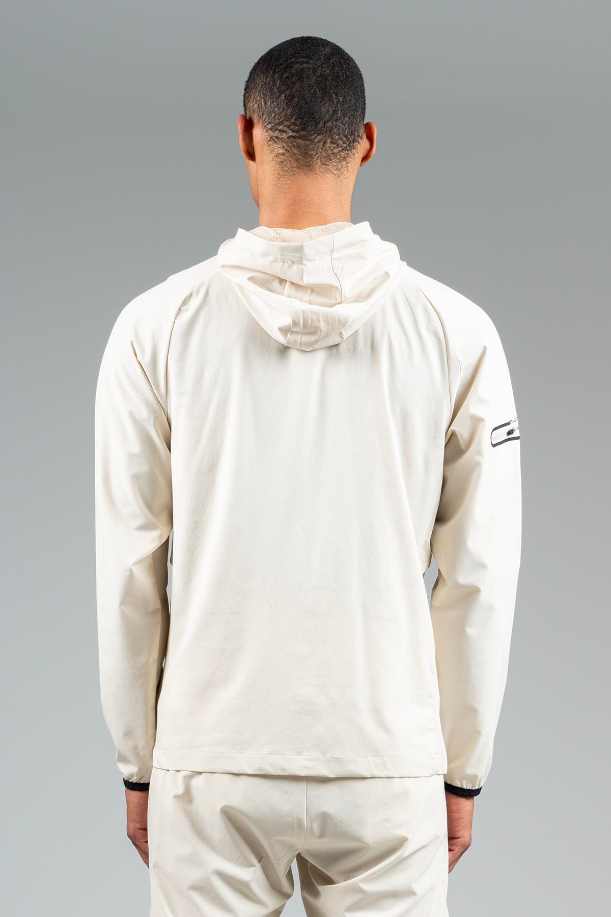 Maraton Active Regular Erkek Kapşonlu  Reglan Kol Basic Kil Rengi Eşofman Üstü 22668
