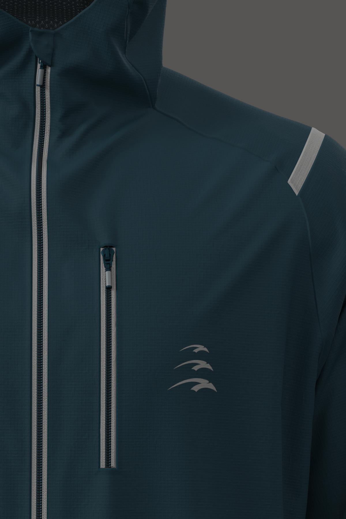 Maraton Active Regular Erkek Kapşonlu  Reglan Kol Koşu Açık Laciver Yağmurluk 21663