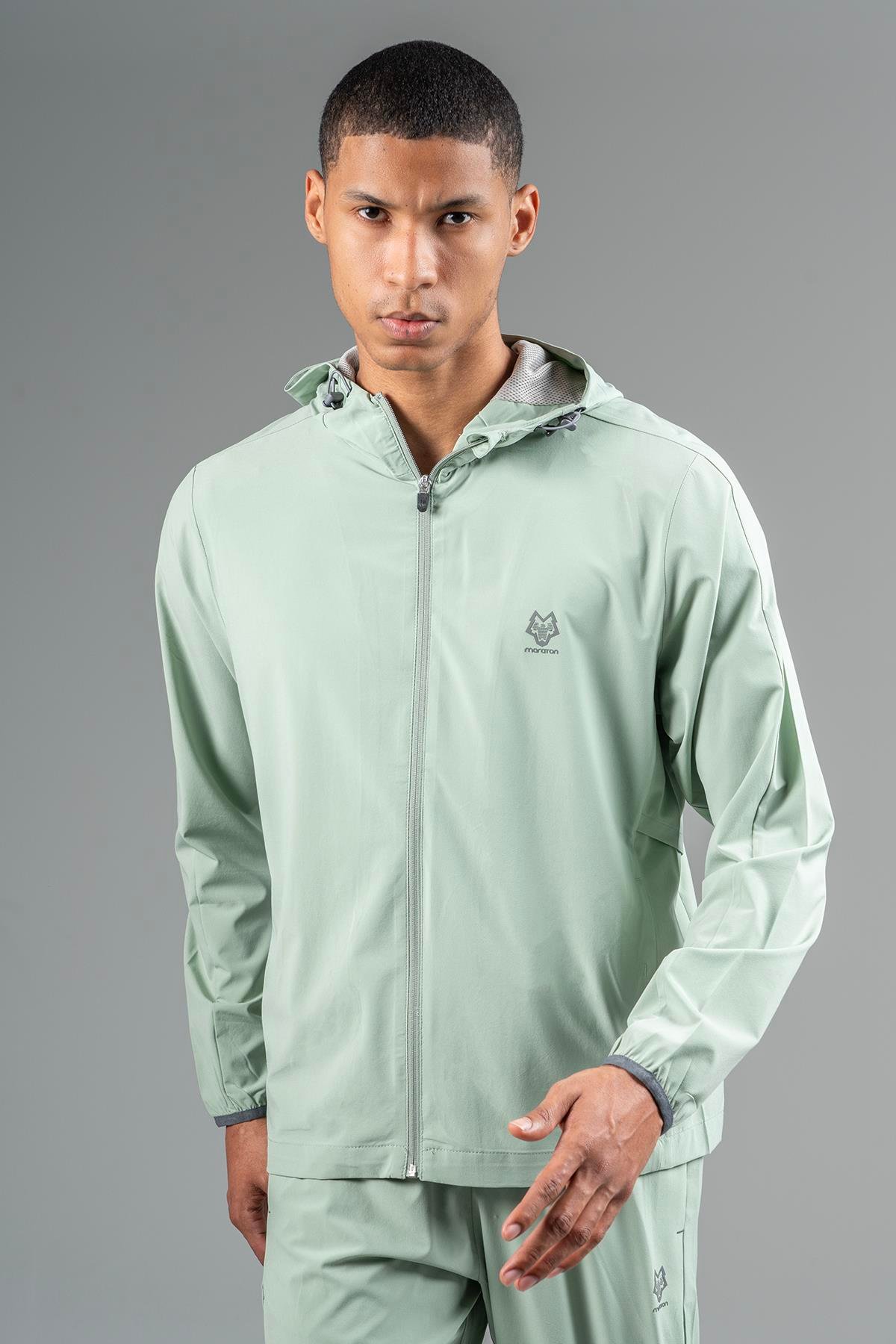 Maraton Active Regular Erkek Kapşonlu  Reglan Kol Basic  Eşofman Üstü 22668