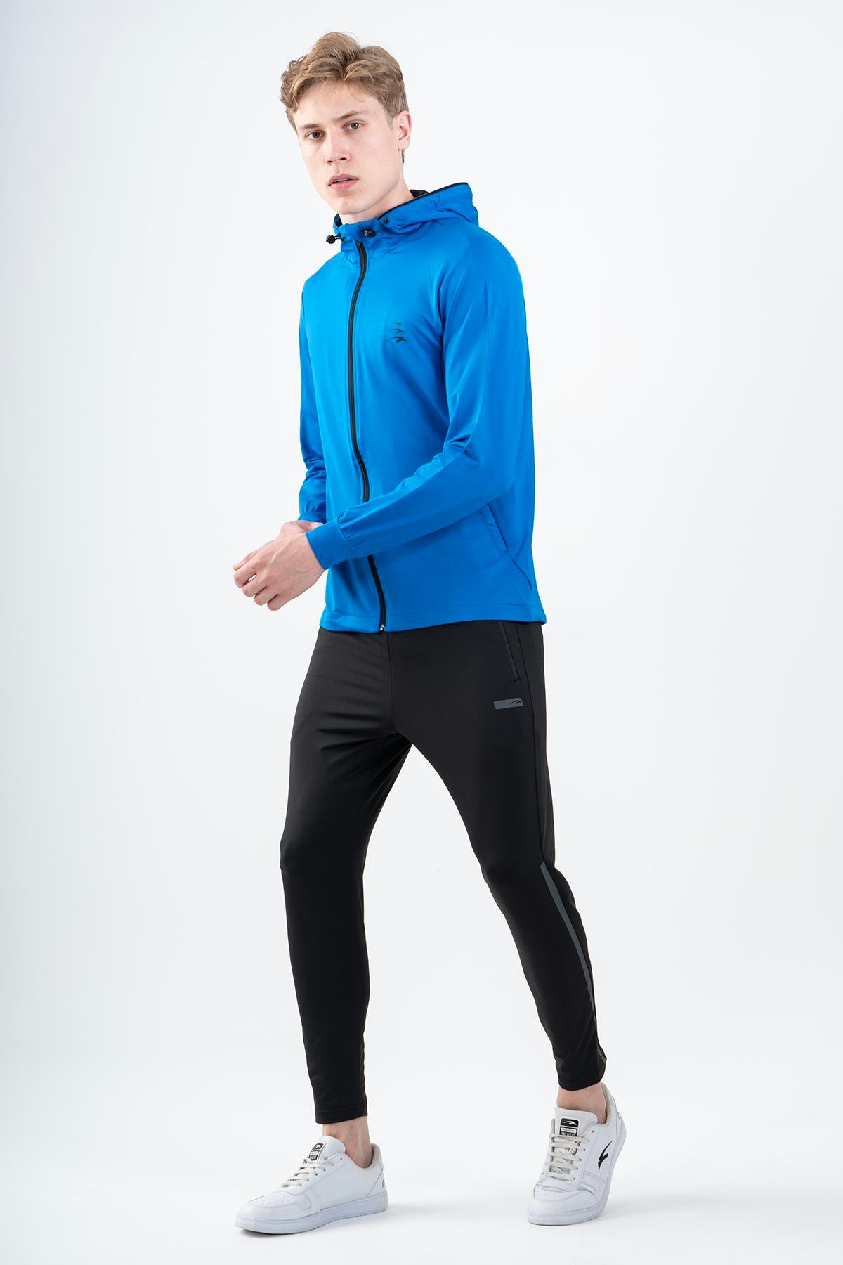 Maraton Active Regular Erkek Kapşonlu  Uzun Kol Training Eşofman Üstü 22217