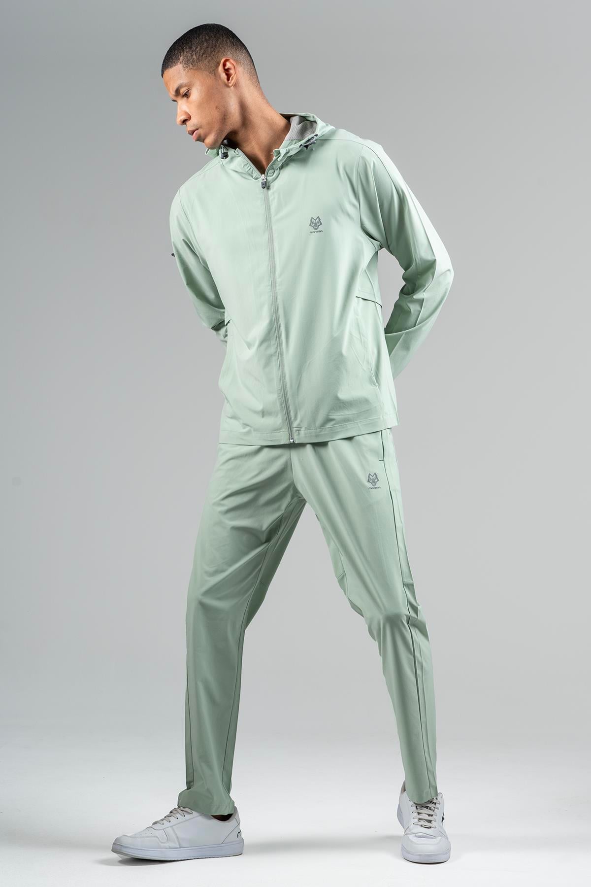 Maraton Active Regular Erkek Kapşonlu  Reglan Kol Basic  Eşofman Üstü 22668