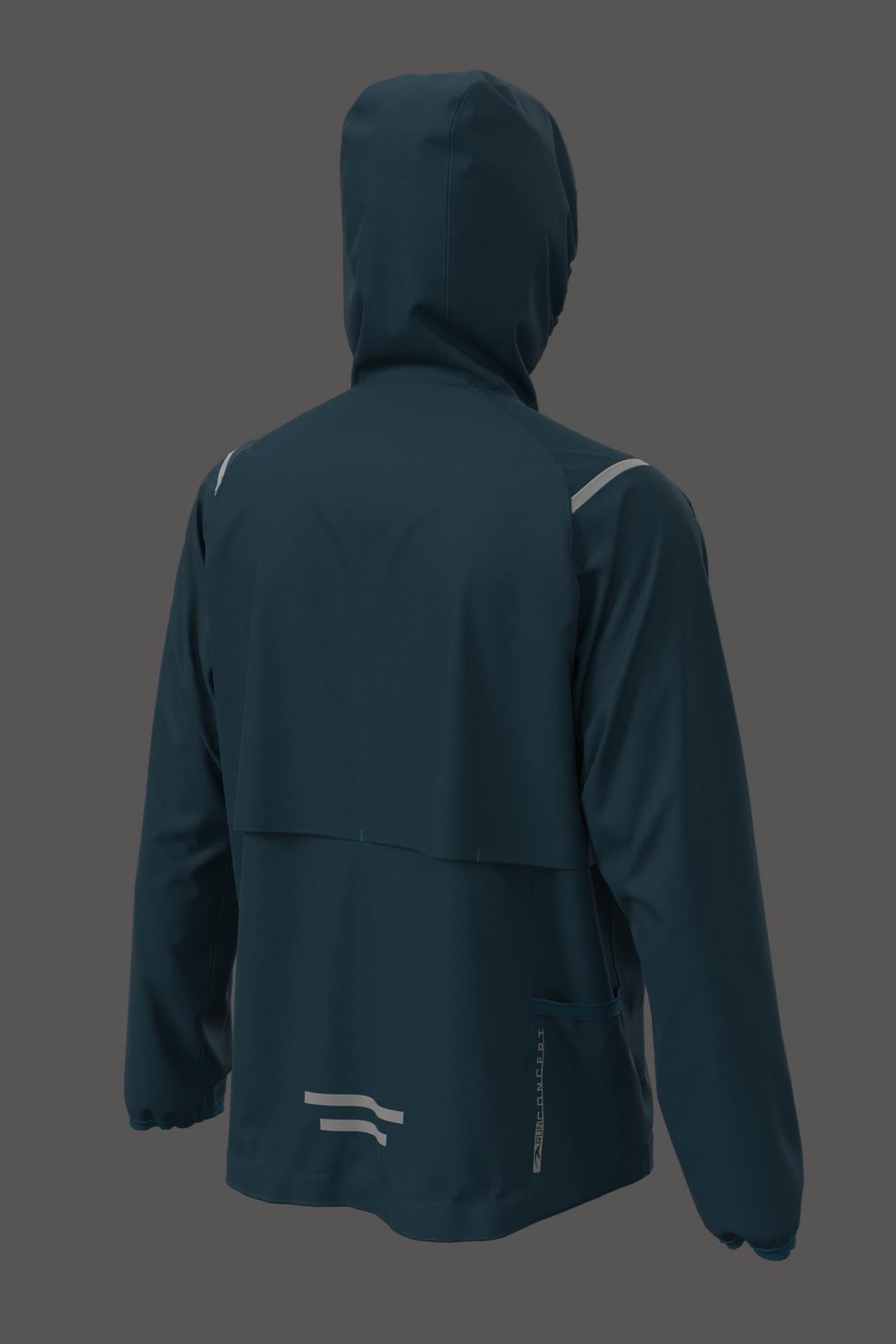 Maraton Active Regular Erkek Kapşonlu  Reglan Kol Koşu Açık Laciver Yağmurluk 21663