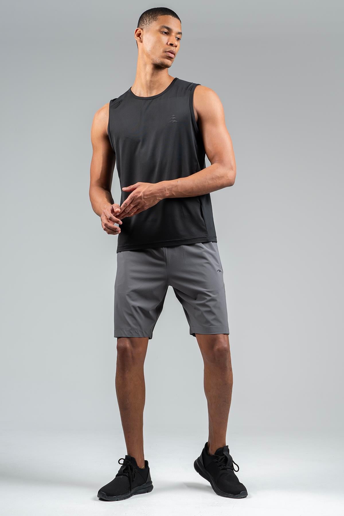 Maraton Active Regular Erkek  Şort  Basic Antrasit Melanj Şort 22645