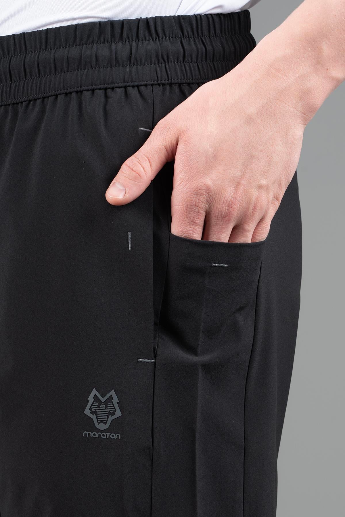 Maraton Active Regular Erkek  Şort  Basic Siyah Şort 22667