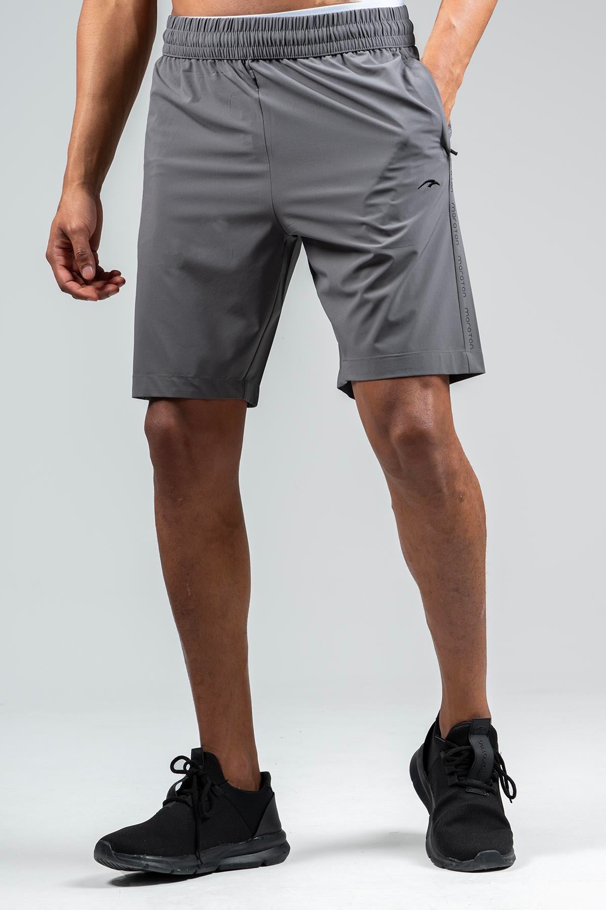 Maraton Active Regular Erkek  Şort  Basic Antrasit Melanj Şort 22645