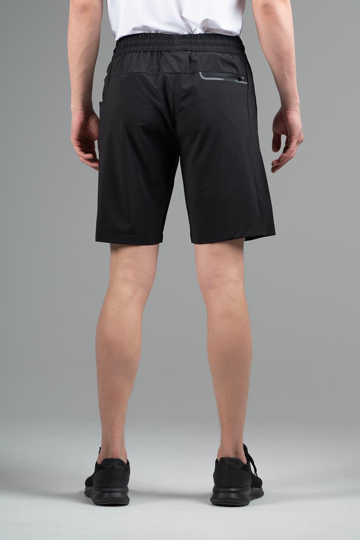 Maraton Active Regular Erkek  Şort  Basic Siyah Şort 22667