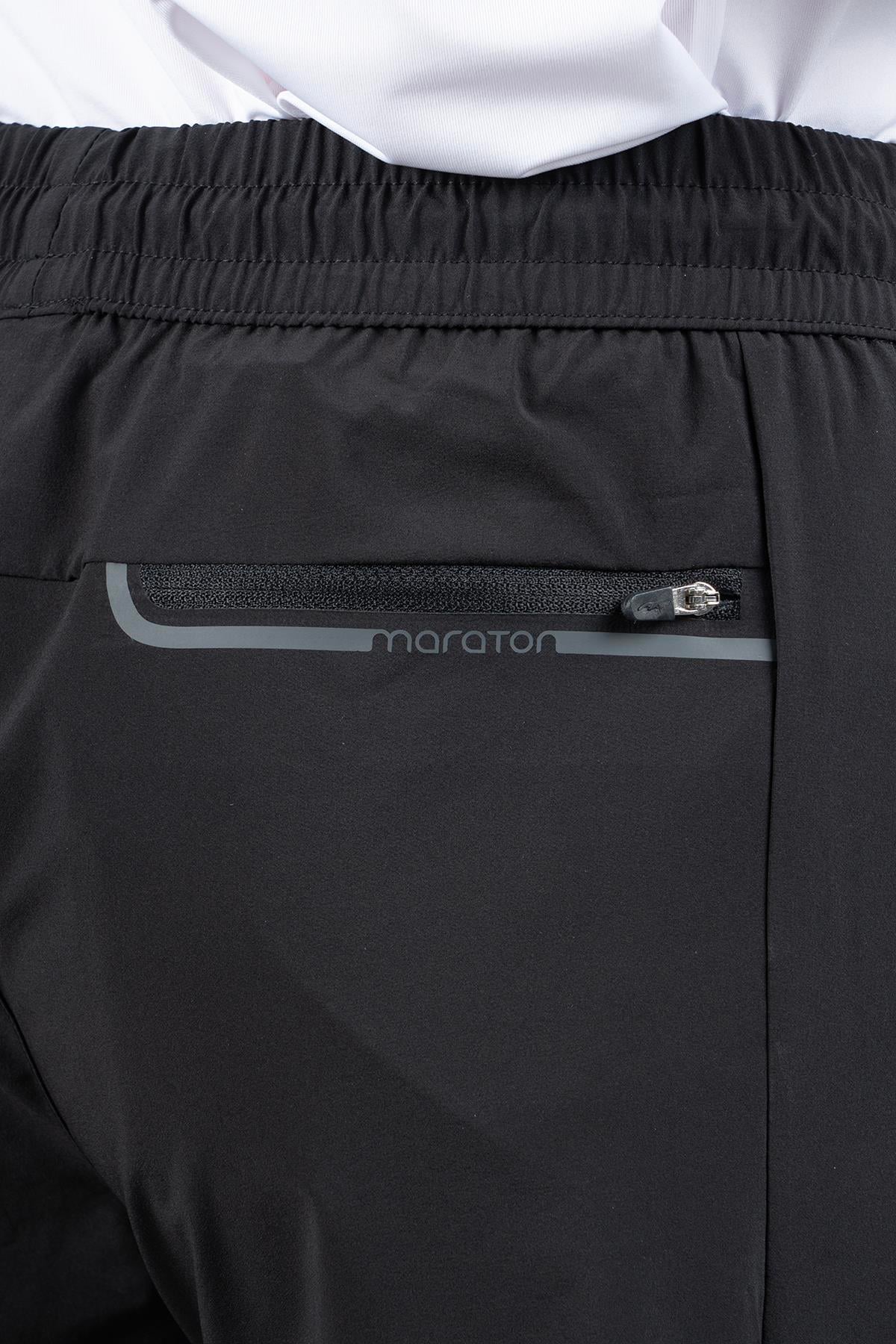 Maraton Active Regular Erkek  Şort  Basic Siyah Şort 22667