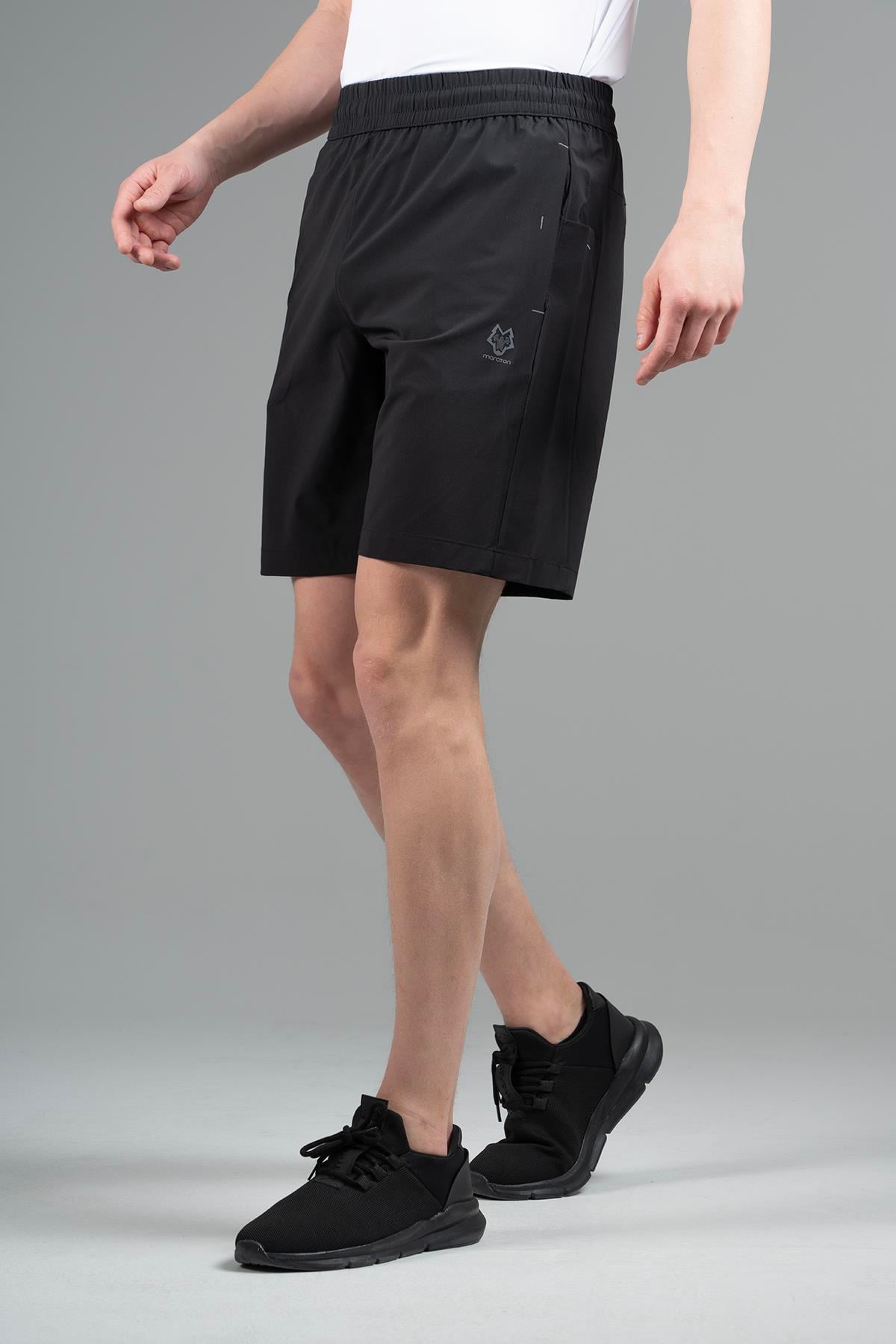 Maraton Active Regular Erkek  Şort  Basic Siyah Şort 22667