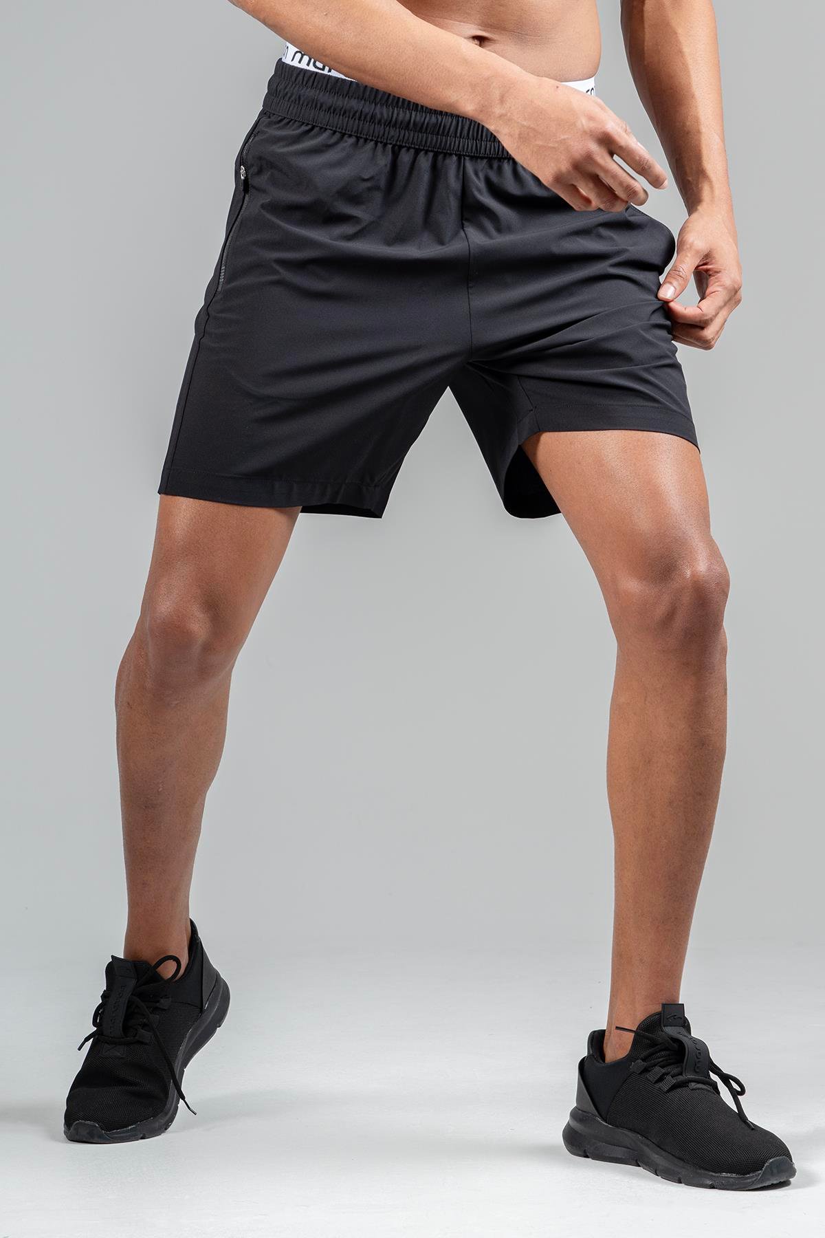 Maraton Active Regular Erkek  Şort  Basic Siyah Şort 22671