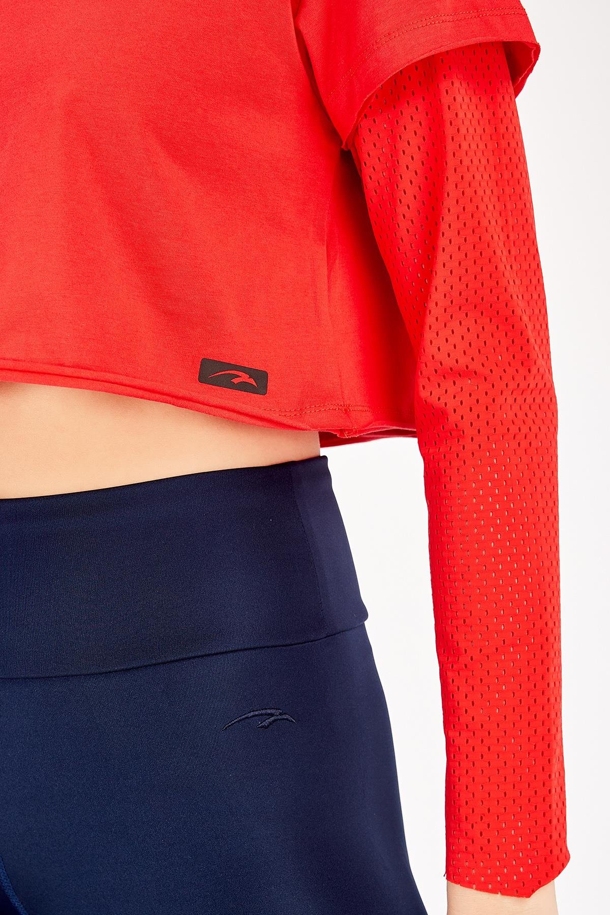 Maraton Active Regular Kadın Bisiklet Yaka  Uzun Kol Fitness Sweatshirt 18557