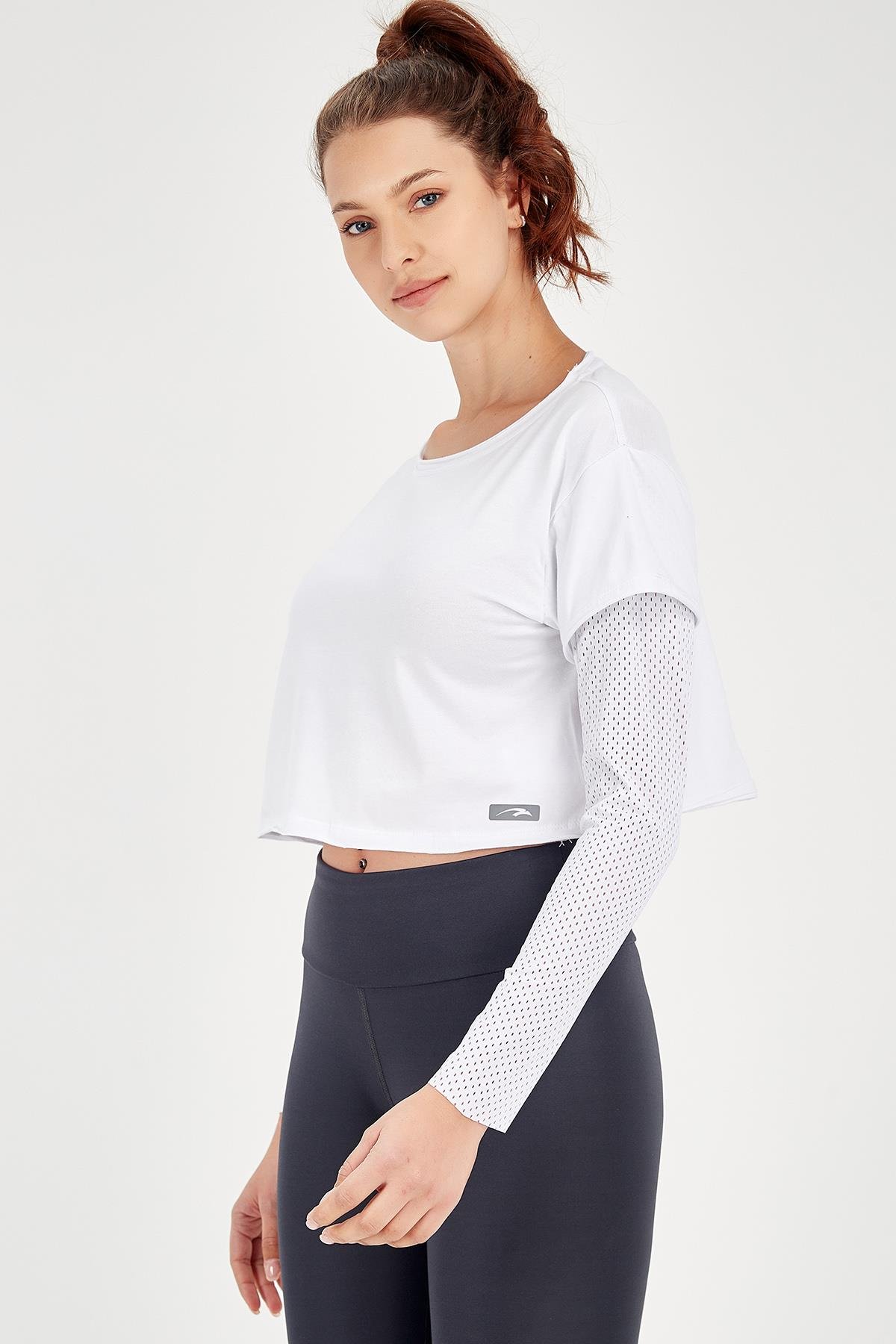 Maraton Active Regular Kadın Bisiklet Yaka  Uzun Kol Fitness Sweatshirt 18557