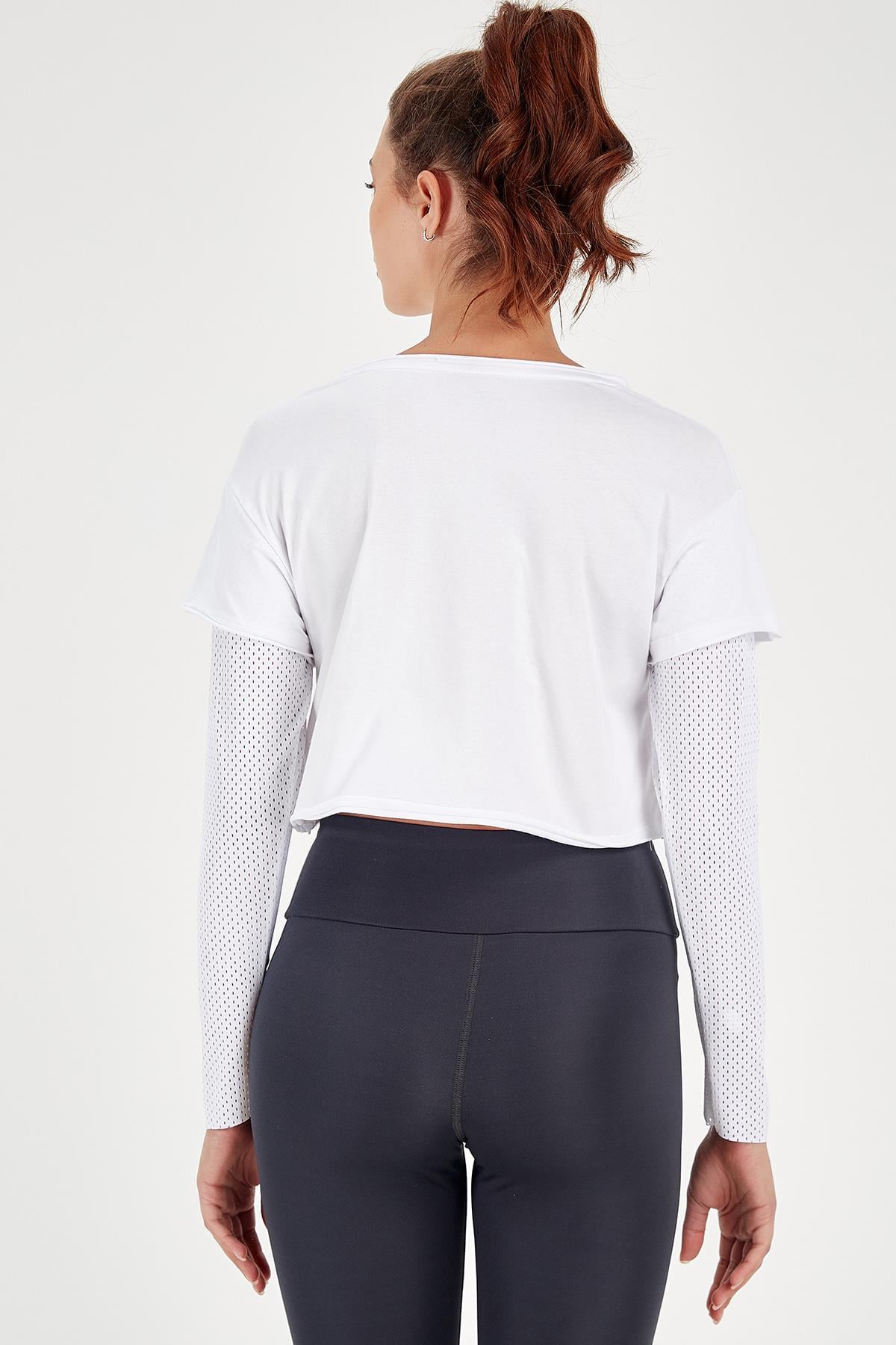 Maraton Active Regular Kadın Bisiklet Yaka  Uzun Kol Fitness Sweatshirt 18557