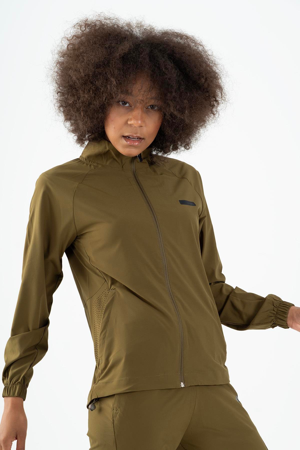 Maraton Active Regular Kadın Dik Yaka  Reglan Kol Training Tracktop 22191