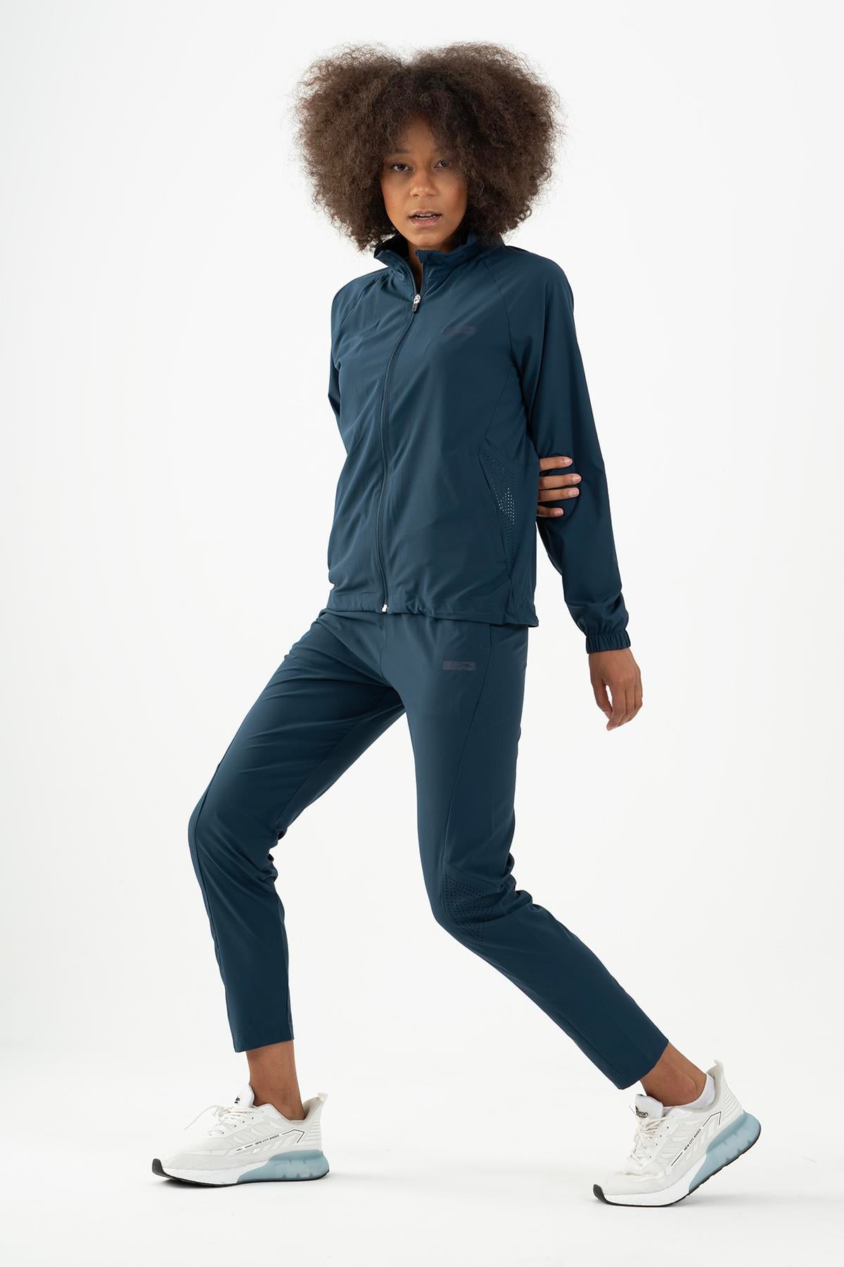 Maraton Active Regular Kadın Dik Yaka  Reglan Kol Training Tracktop 22191