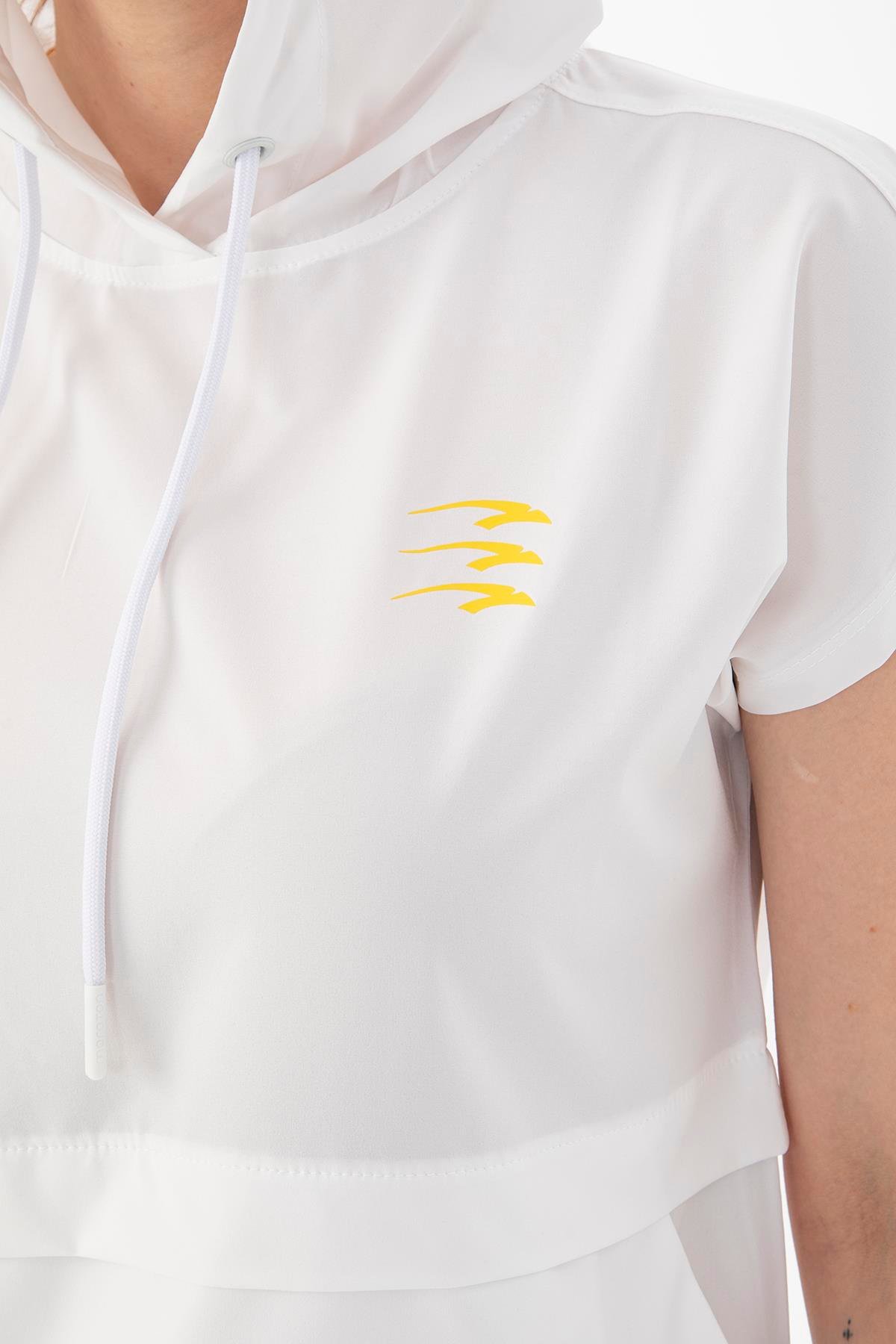 Maraton Active Regular Kadın Kapşonlu  Uzun Kol Training T-shirt 21195