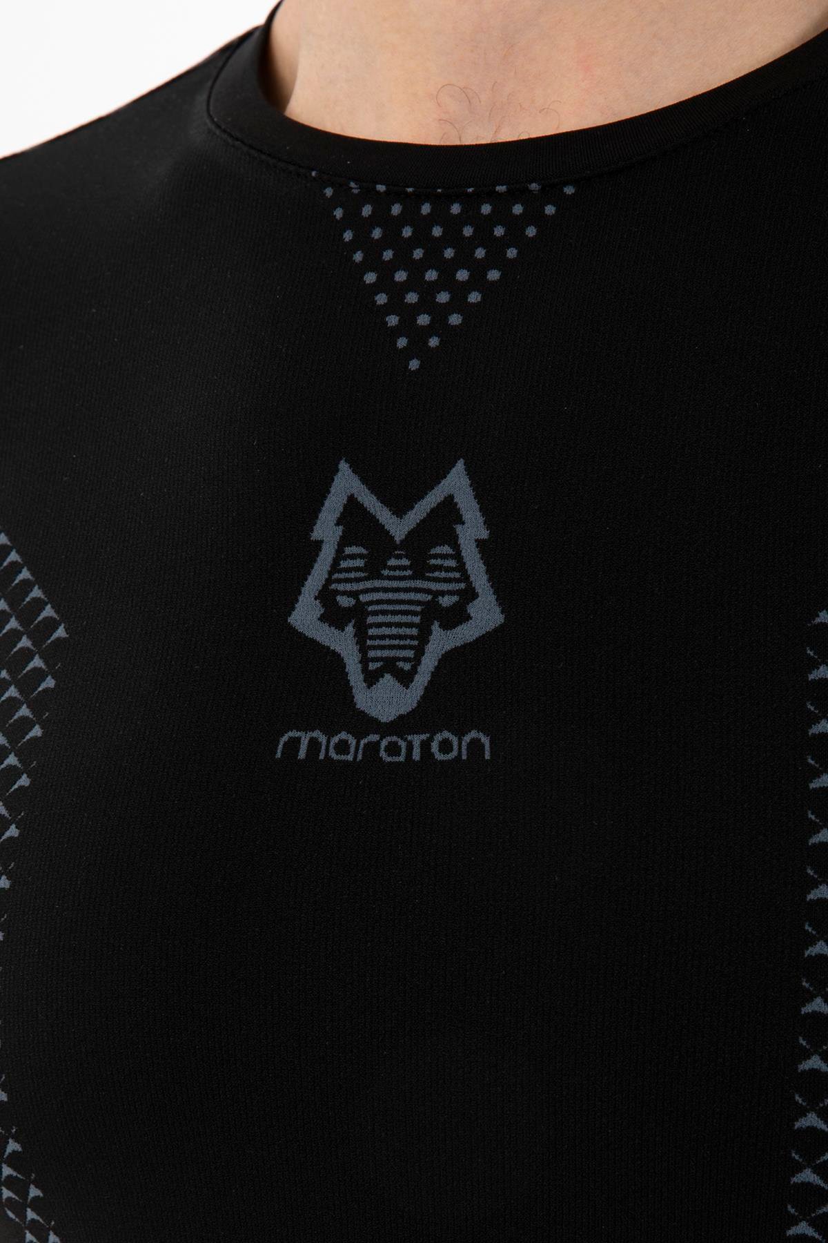Maraton Active SlimFit Erkek Bisiklet Yaka  Kısa Kol Koşu T-shirt 821074