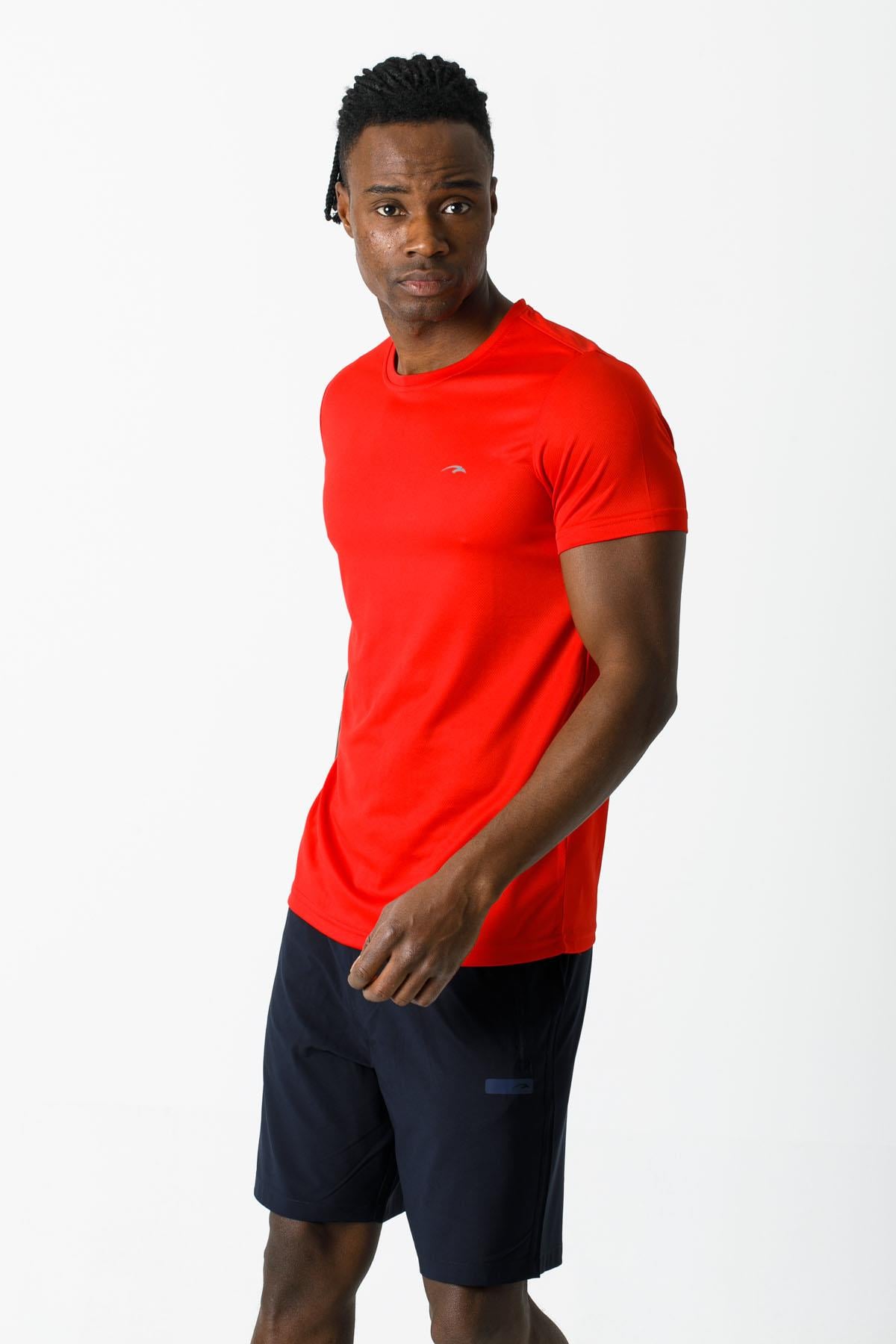 Maraton Active SlimFit Erkek Bisiklet Yaka  Kısa Kol Training T-shirt 17157