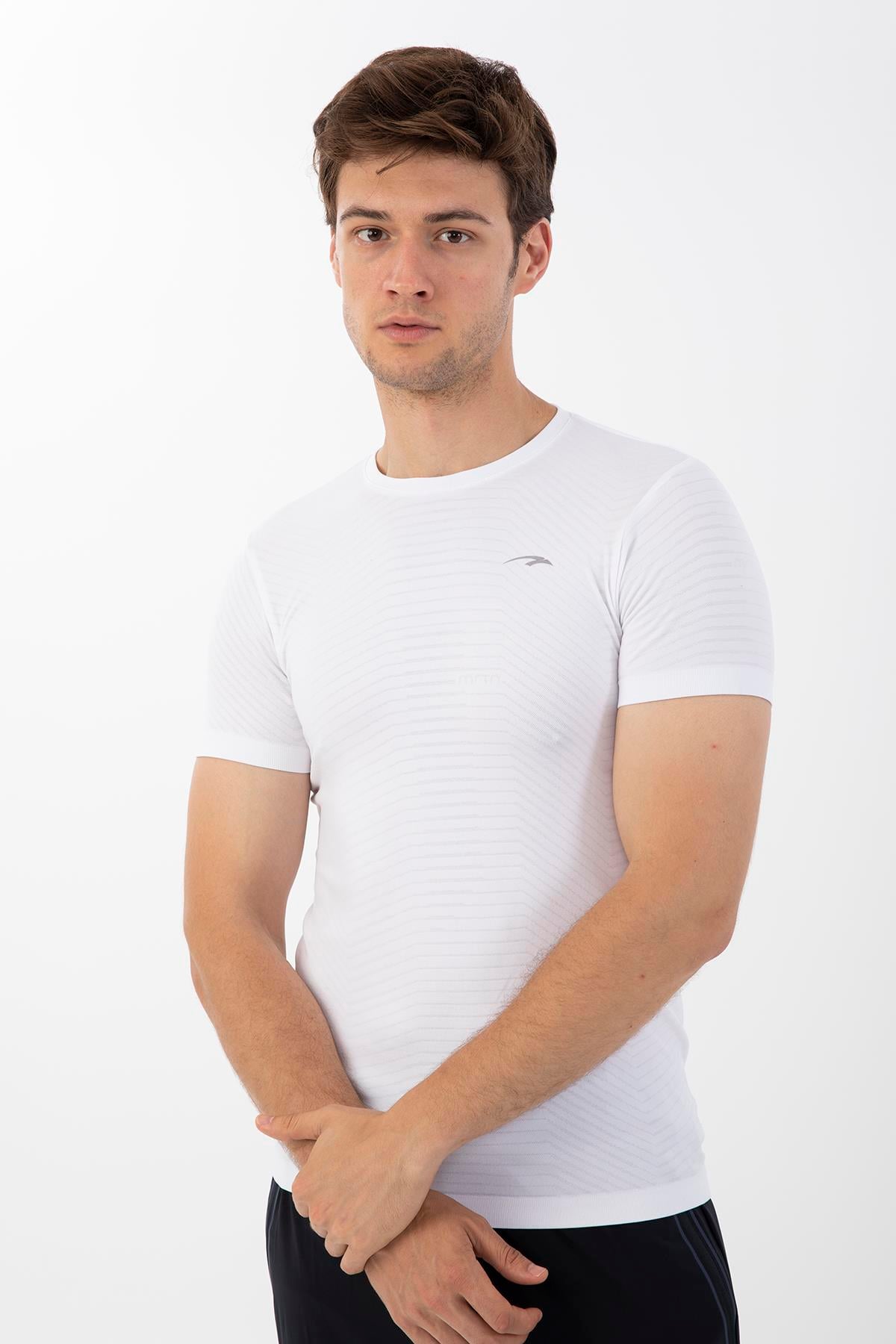 Maraton Active SlimFit Erkek Bisiklet Yaka  Kısa Kol Koşu T-shirt 821072