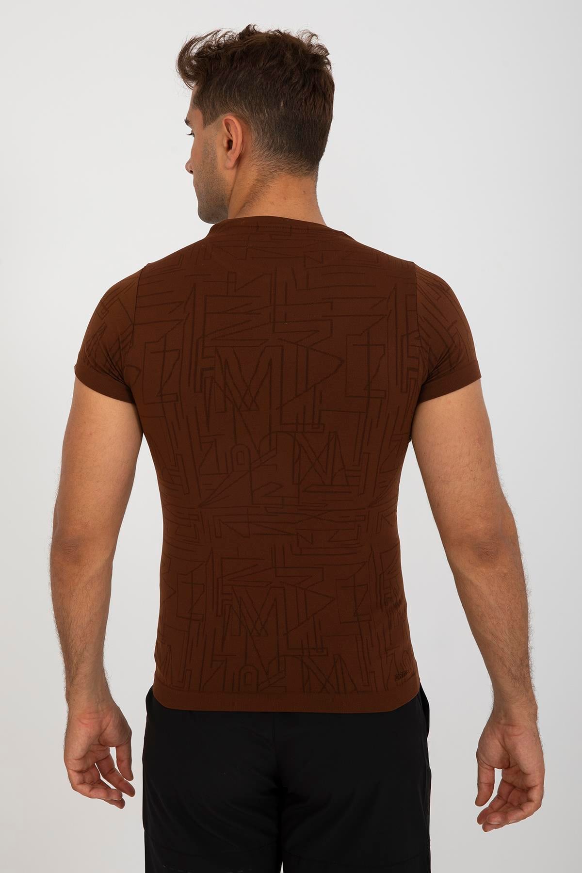 Maraton Active SlimFit Erkek Bisiklet Yaka  Kısa Kol Koşu T-shirt 821075