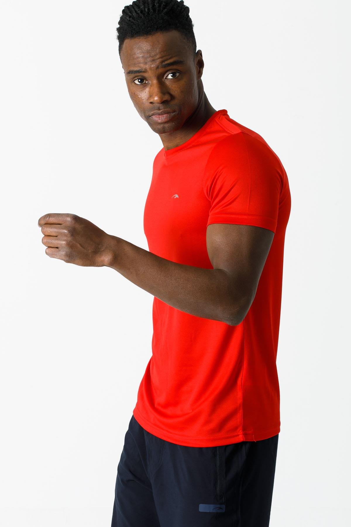 Maraton Active SlimFit Erkek Bisiklet Yaka  Kısa Kol Training T-shirt 17157