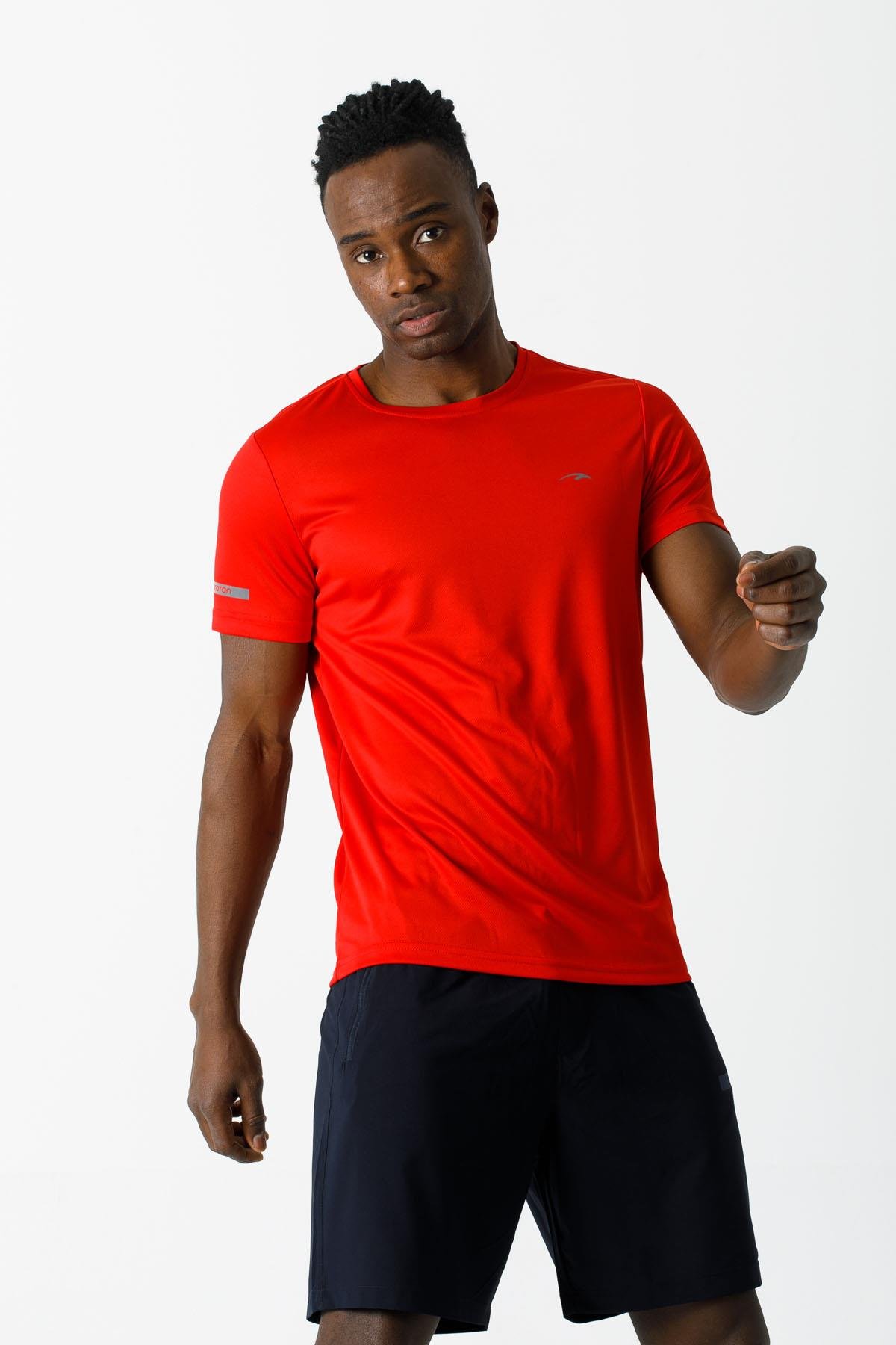 Maraton Active SlimFit Erkek Bisiklet Yaka  Kısa Kol Training T-shirt 17157
