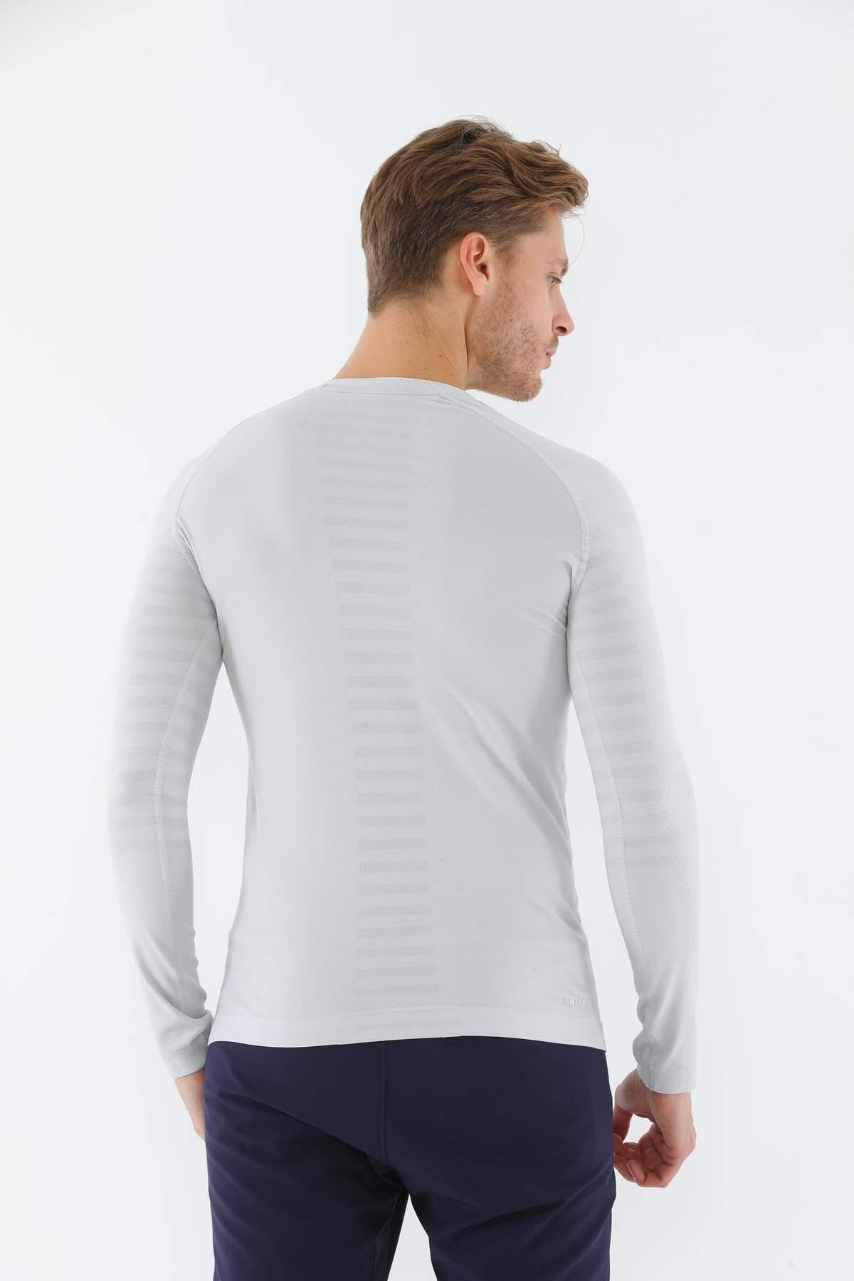 Maraton Active SlimFit Erkek Bisiklet Yaka  Uzun Kol Spor Sweatshirt 826019