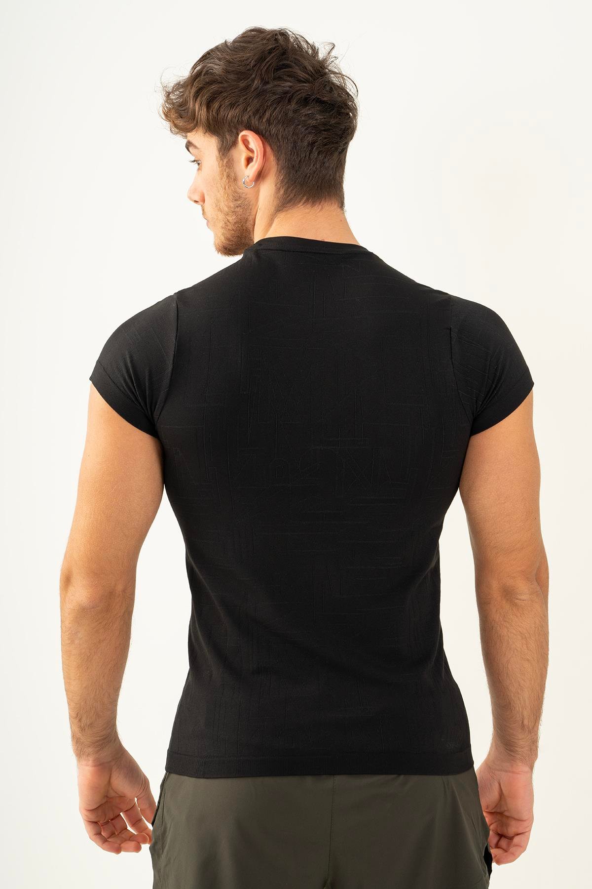 Maraton Active SlimFit Erkek Bisiklet Yaka  Kısa Kol Koşu T-shirt 821075