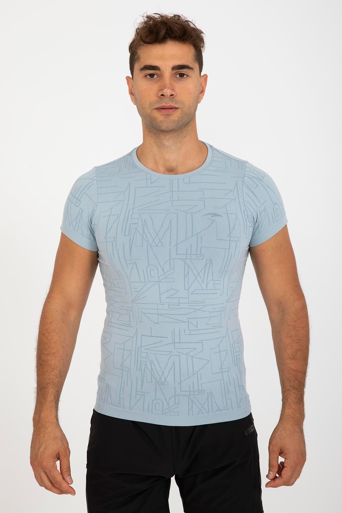 Maraton Active SlimFit Erkek Bisiklet Yaka  Kısa Kol Koşu T-shirt 821075