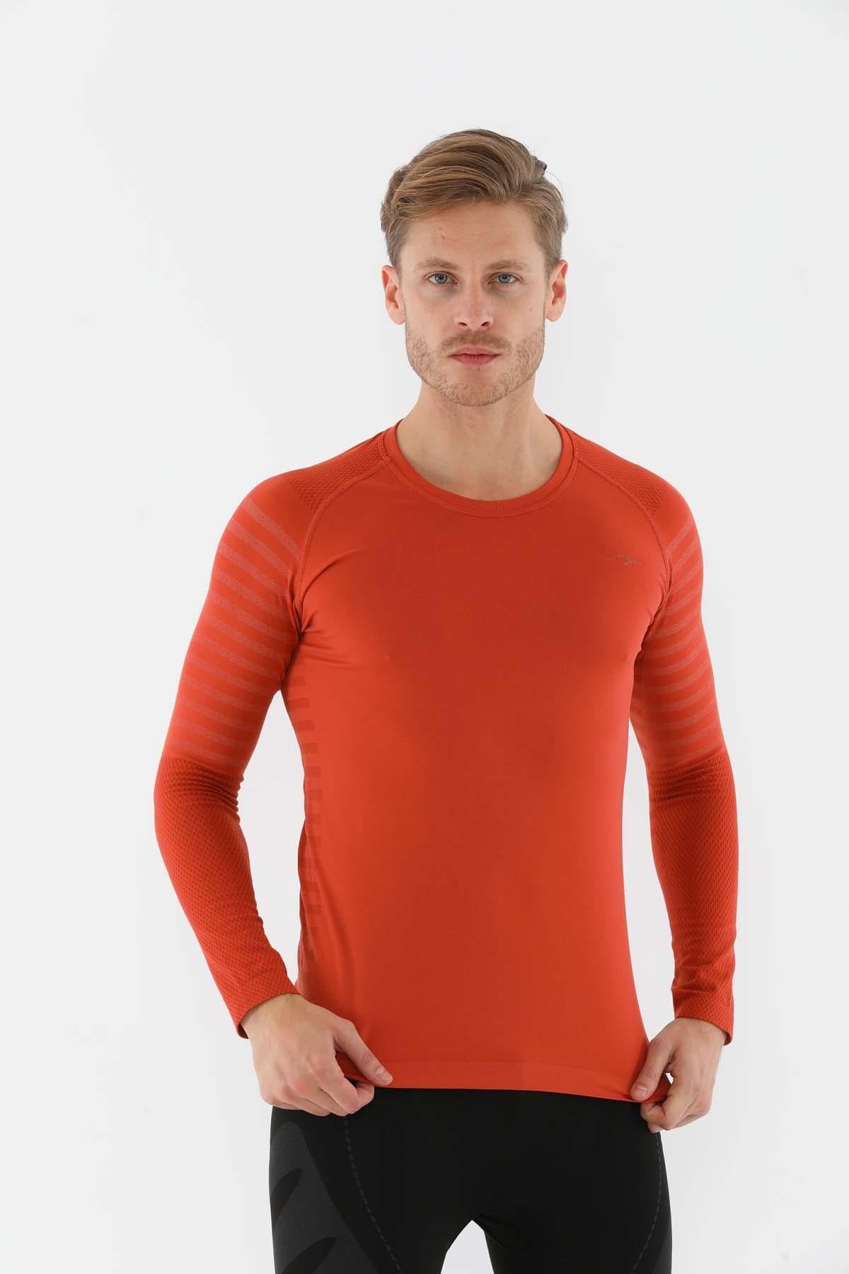 Maraton Active SlimFit Erkek Bisiklet Yaka  Uzun Kol Spor Sweatshirt 826019