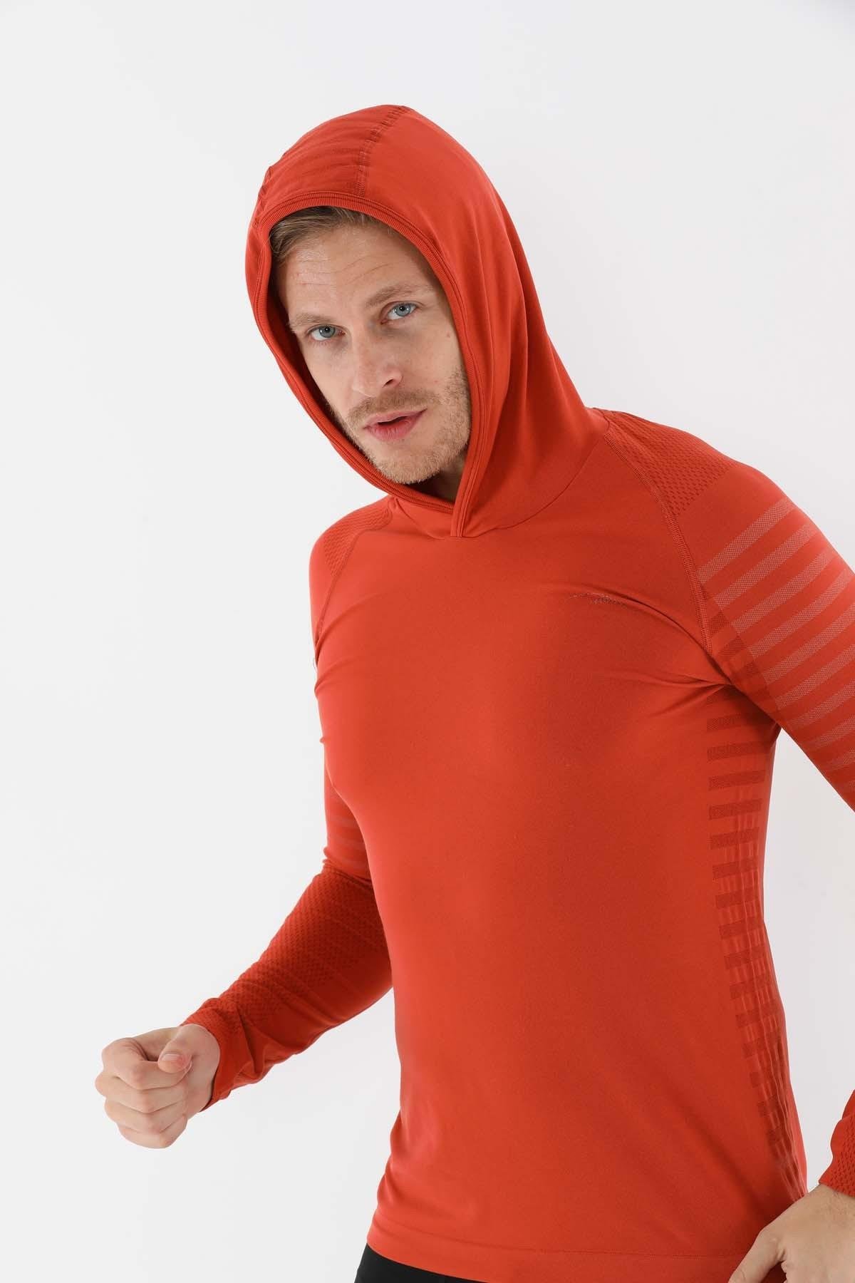Maraton Active SlimFit Erkek Kapşonlu  Uzun Kol Spor Sweatshirt 826004