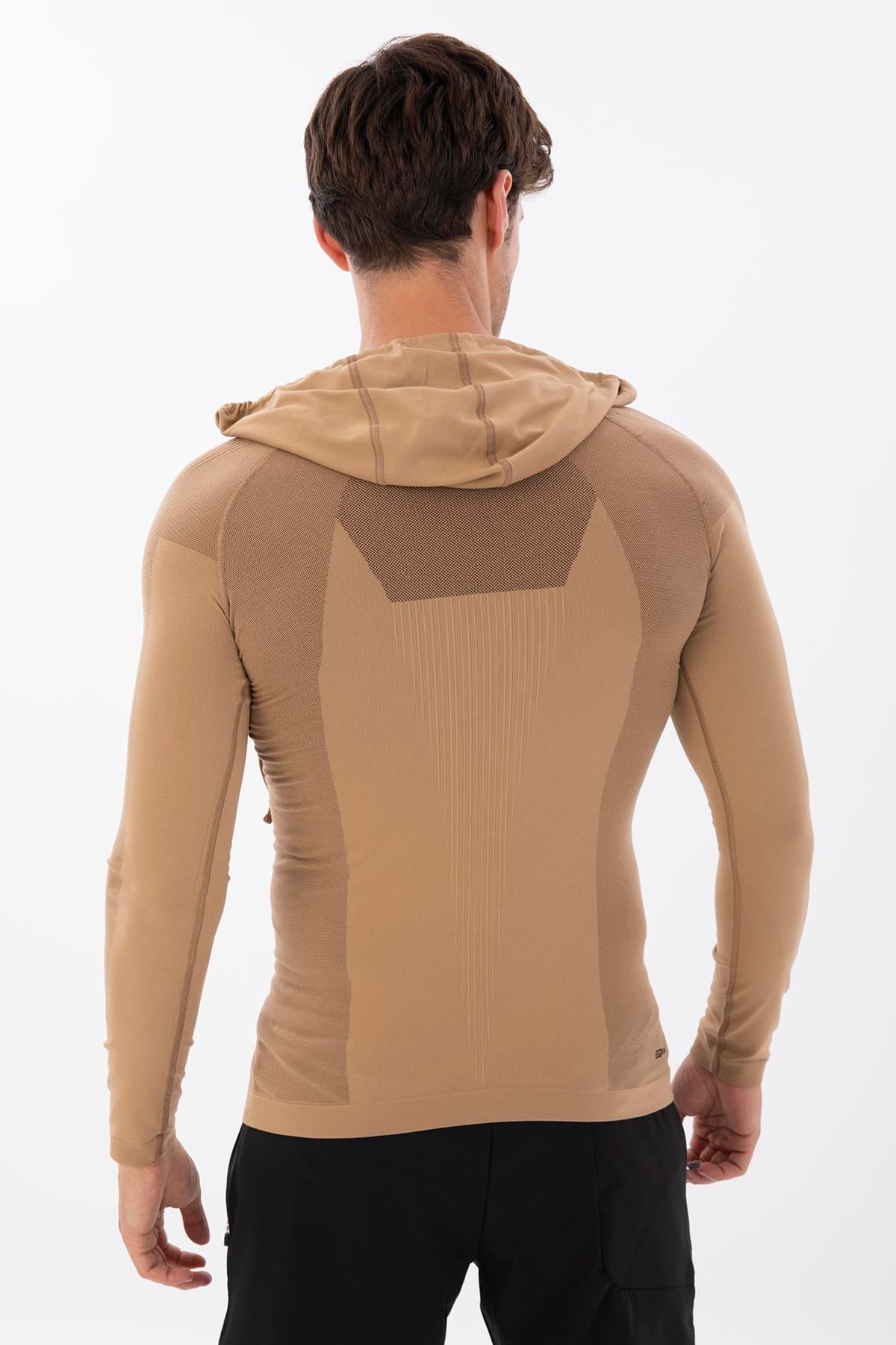 Maraton Active SlimFit Erkek Kapşonlu  Uzun Kol Koşu Sweatshirt 826029