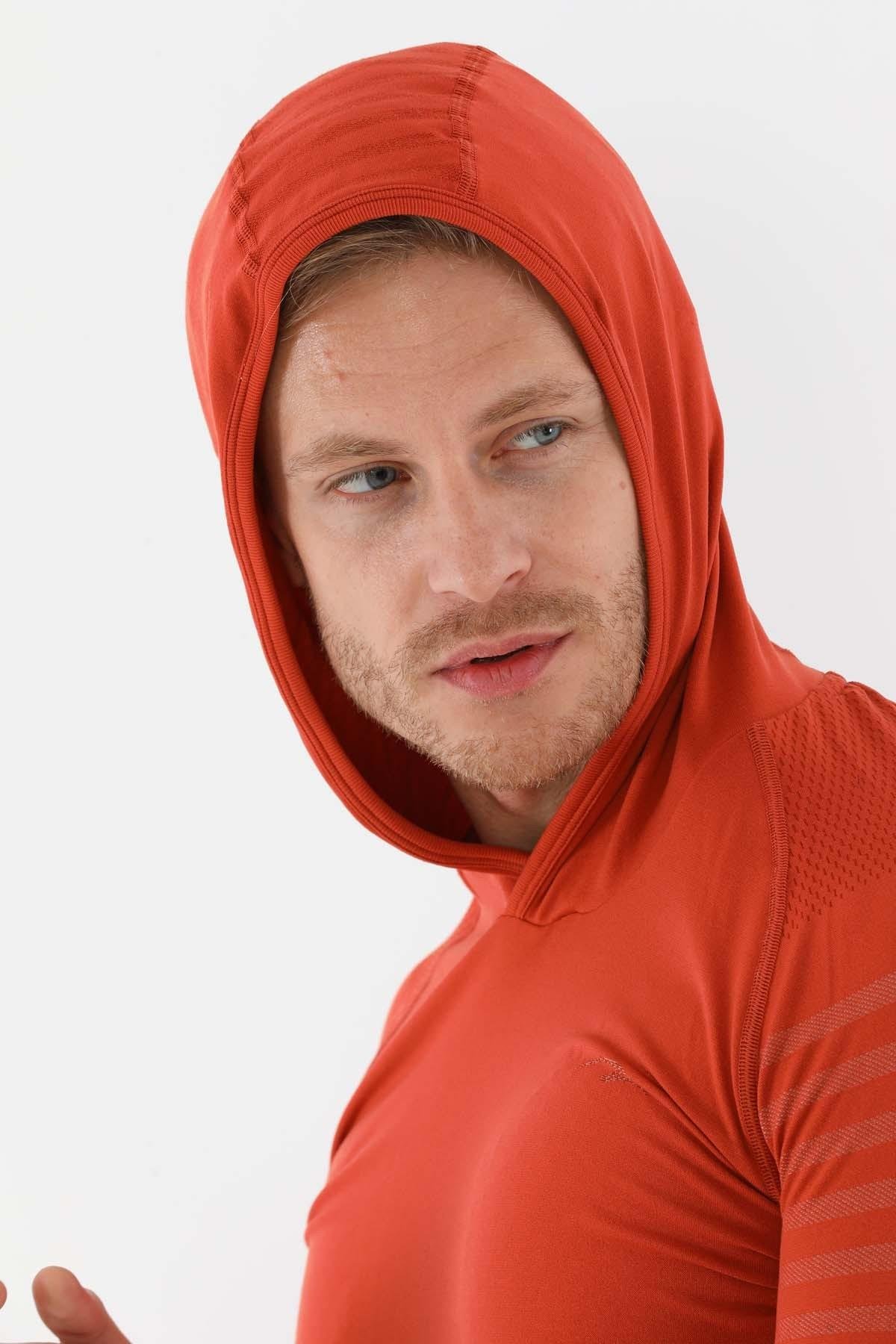 Maraton Active SlimFit Erkek Kapşonlu  Uzun Kol Spor Sweatshirt 826004
