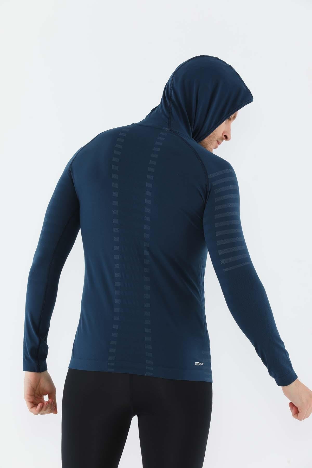 Maraton Active SlimFit Erkek Kapşonlu  Uzun Kol Spor Sweatshirt 826004