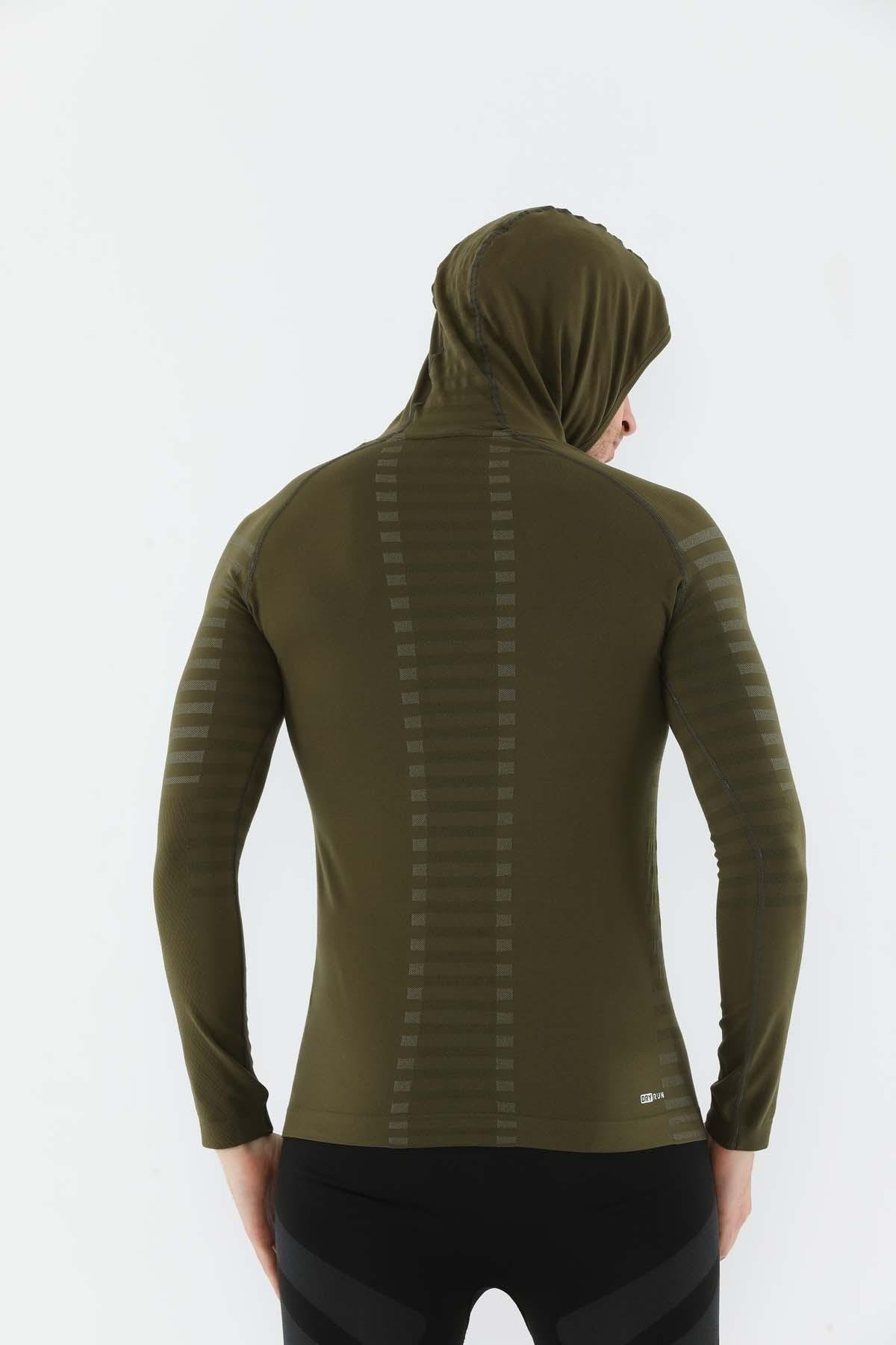 Maraton Active SlimFit Erkek Kapşonlu  Uzun Kol Spor Sweatshirt 826004