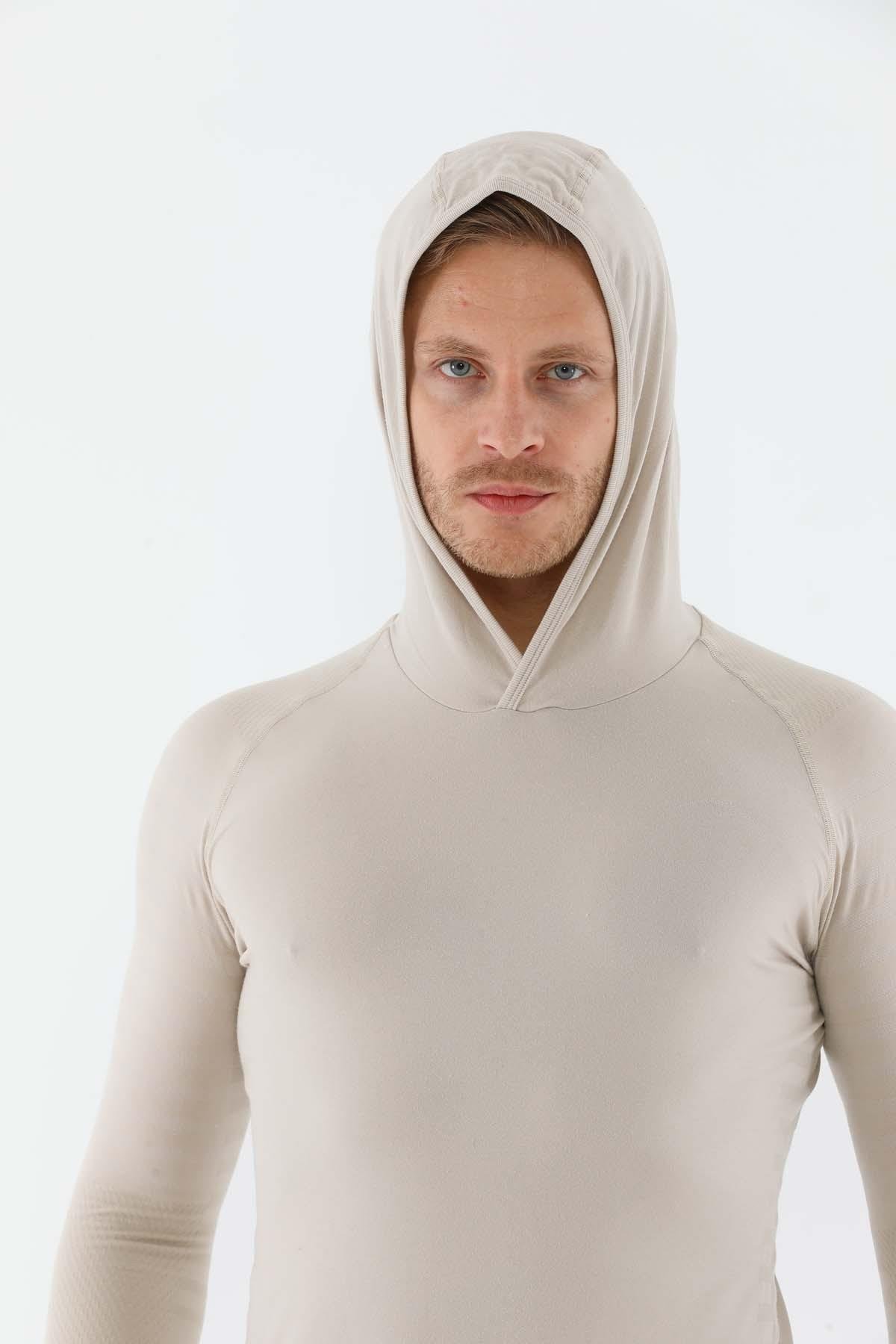 Maraton Active SlimFit Erkek Kapşonlu  Uzun Kol Spor Sweatshirt 826004