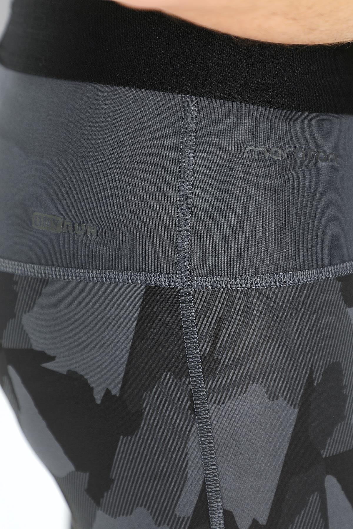 Maraton Active SlimFit Erkek    Koşu Siyah Tayt 14080