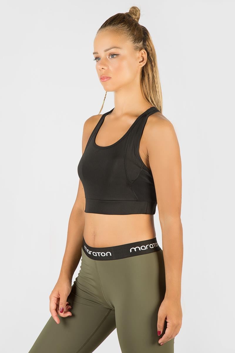 Maraton Active SlimFit Kadın Atlet Yaka  Kolsuz Gym Bra 17681