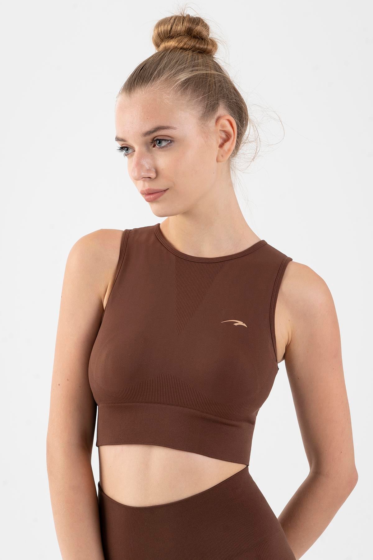 Maraton Active SlimFit Kadın Atlet Yaka  Kolsuz Training Bra 813034