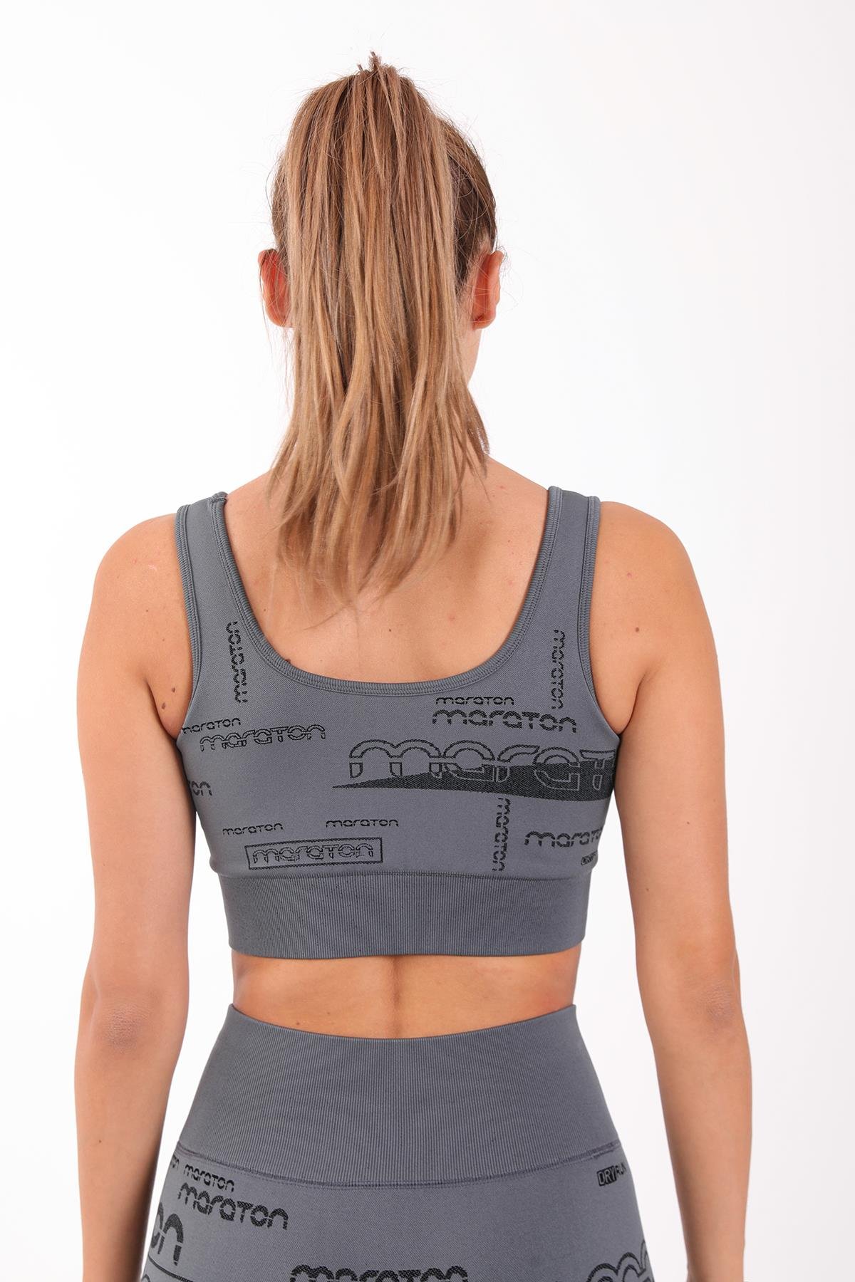 Maraton Active SlimFit Kadın Atlet Yaka  Kolsuz Koşu Bra 813065