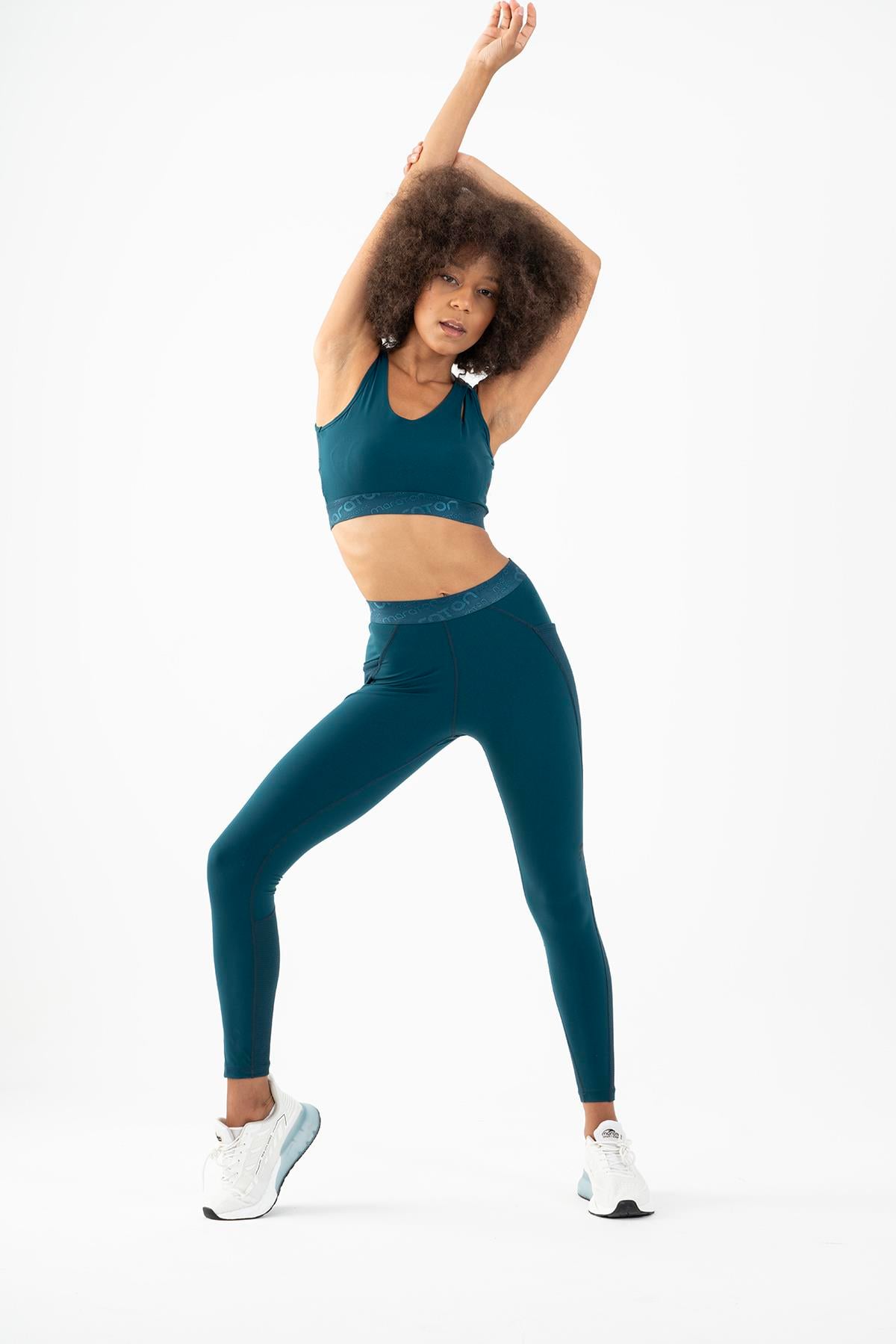 Maraton Active SlimFit Kadın Atlet Yaka  Kolsuz Fitness Bra 21972
